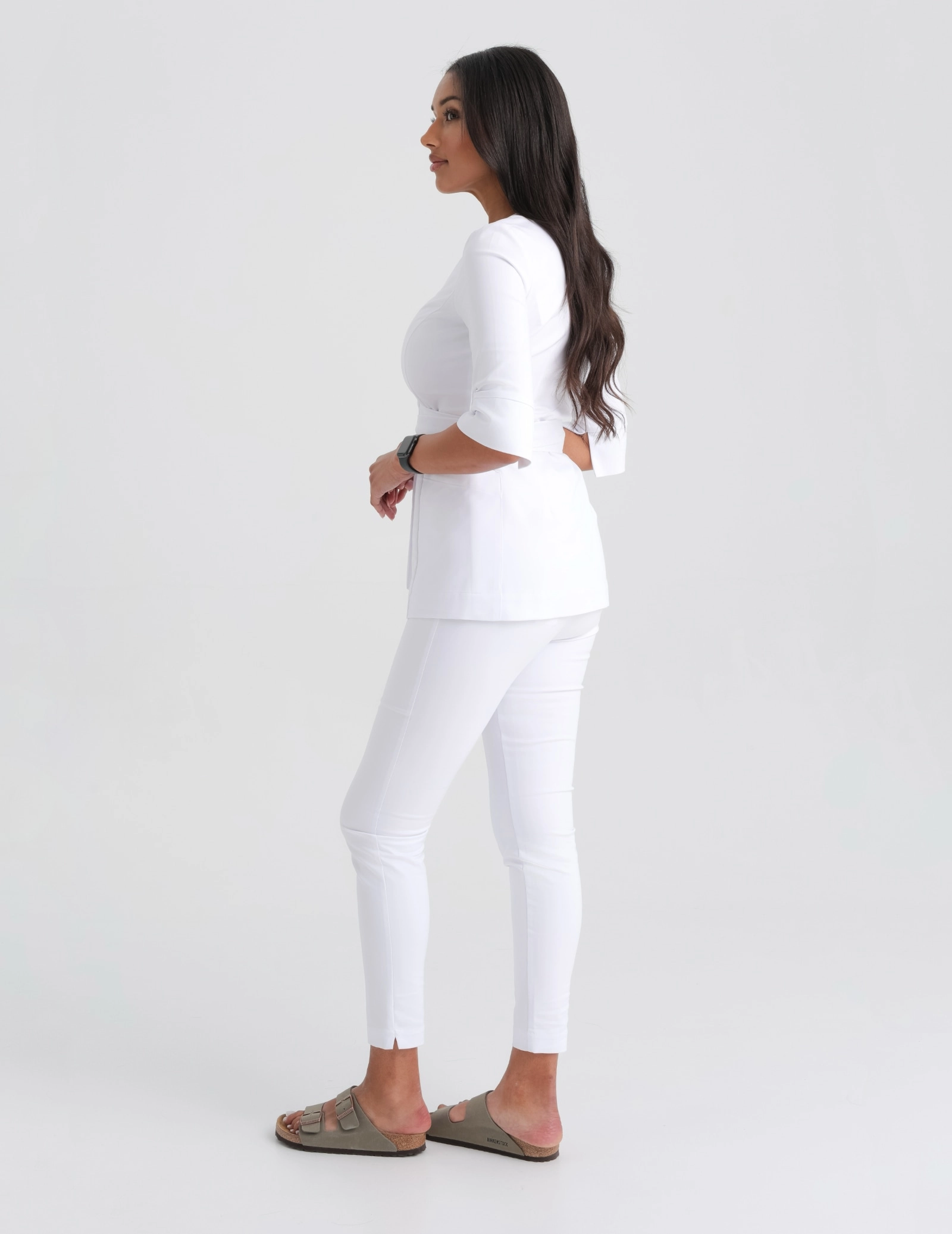 Damen Medizinische Hose Slim Fit - WHITE