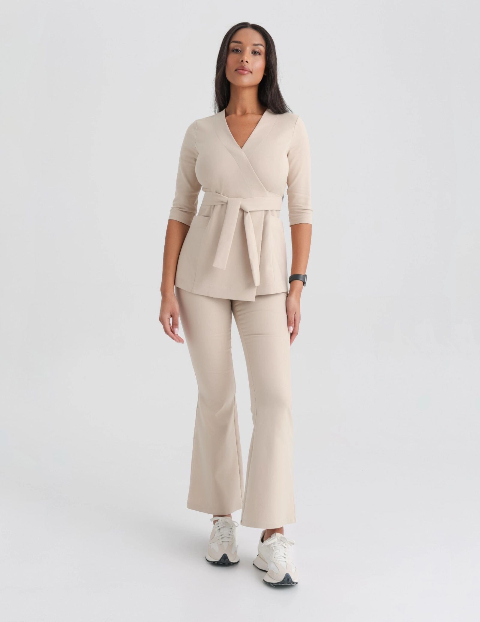 Medizinische Wickelbluse Rosalie - NUDE