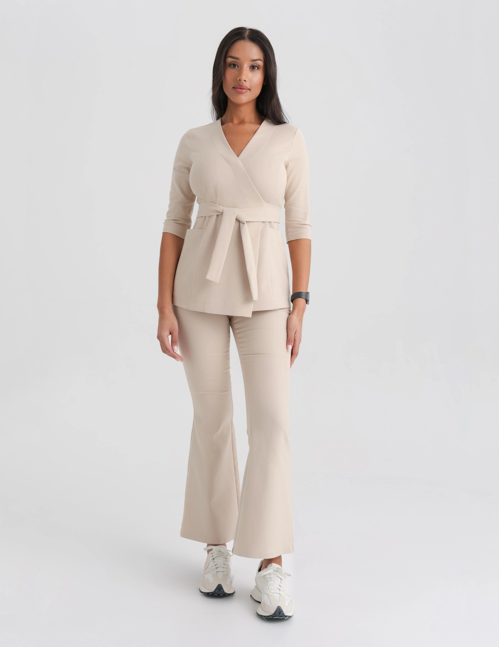 Medizinische Wickelbluse Rosalie - NUDE