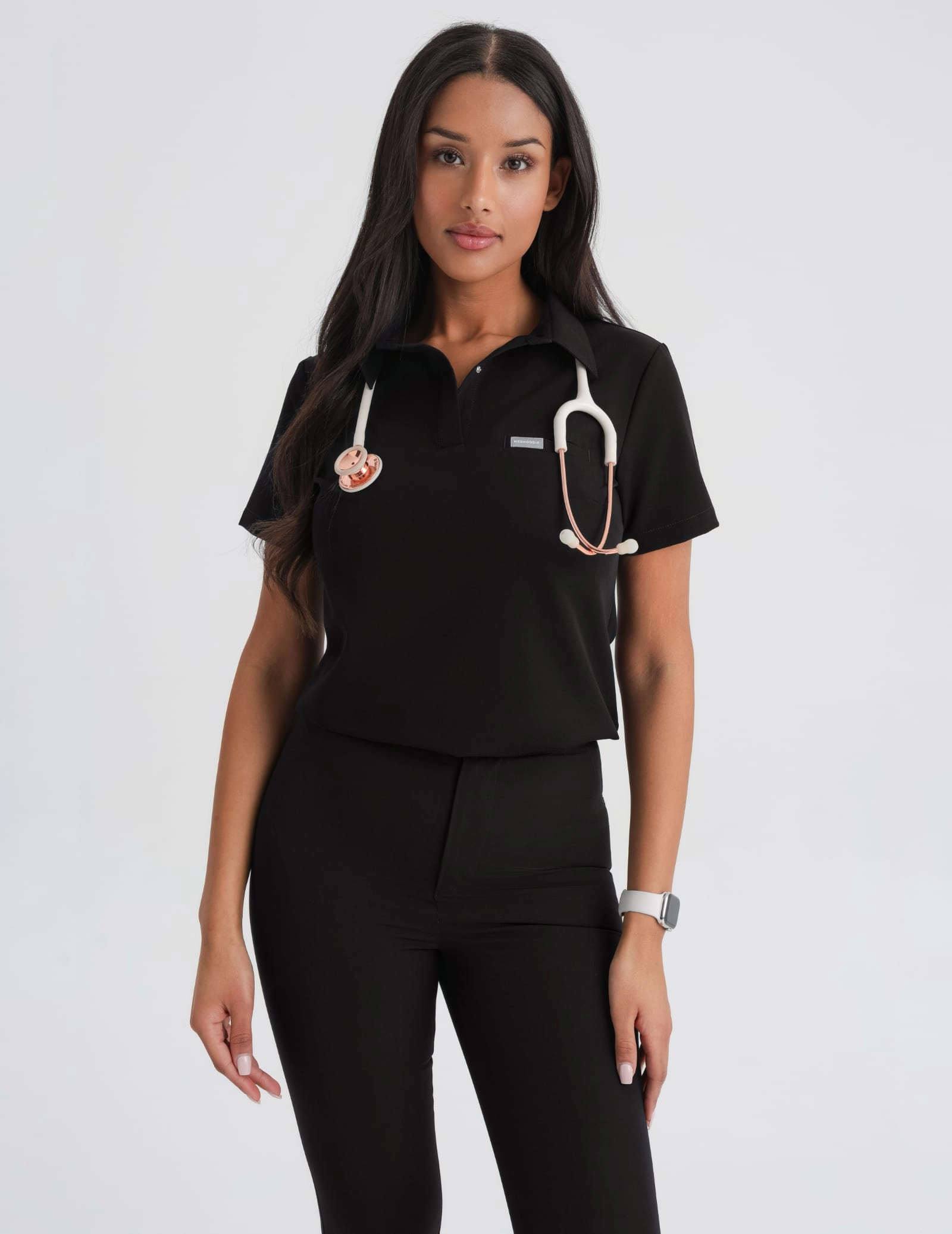 Medizinischer Kasack Polo - BLACK