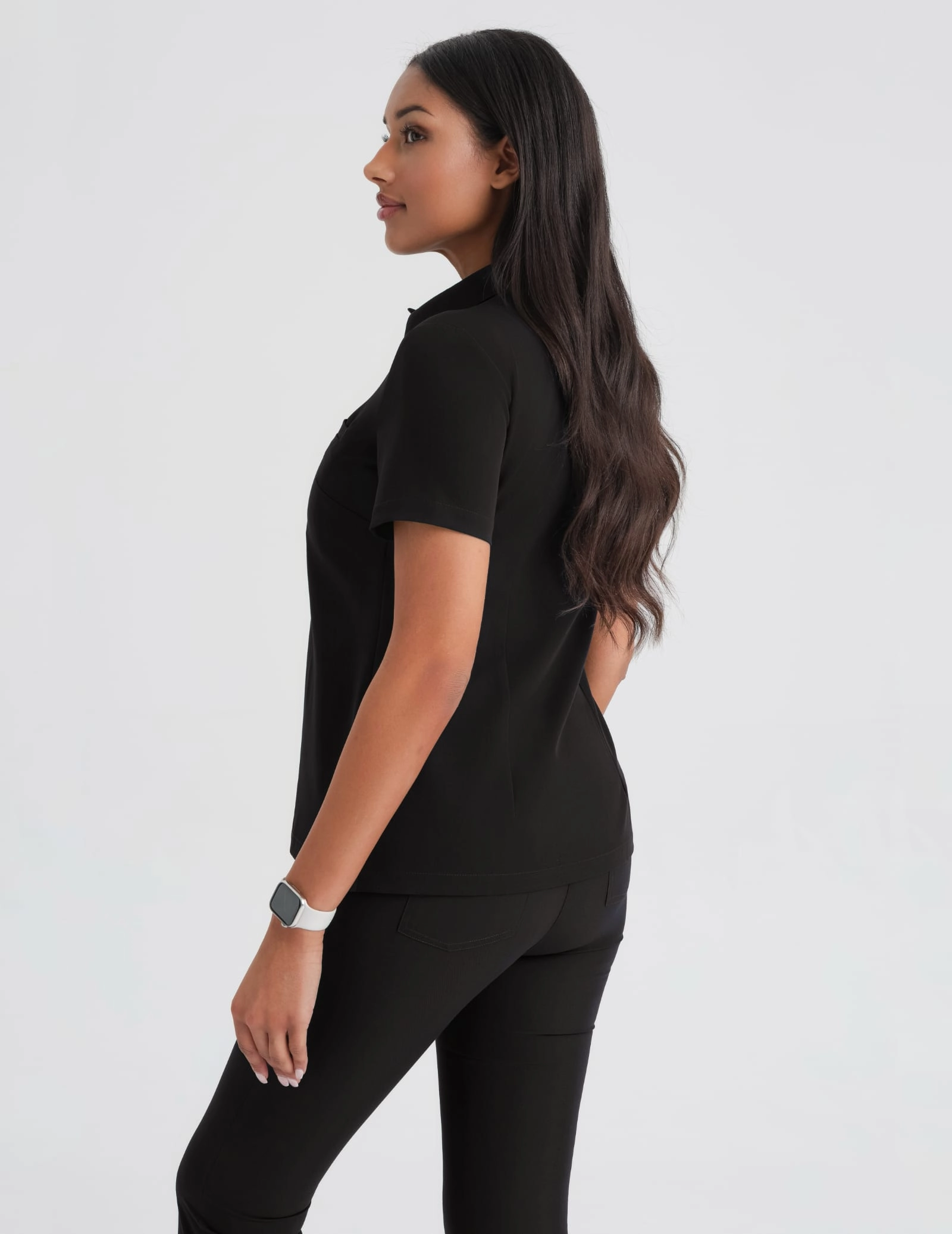 Medizinischer Kasack Polo - BLACK