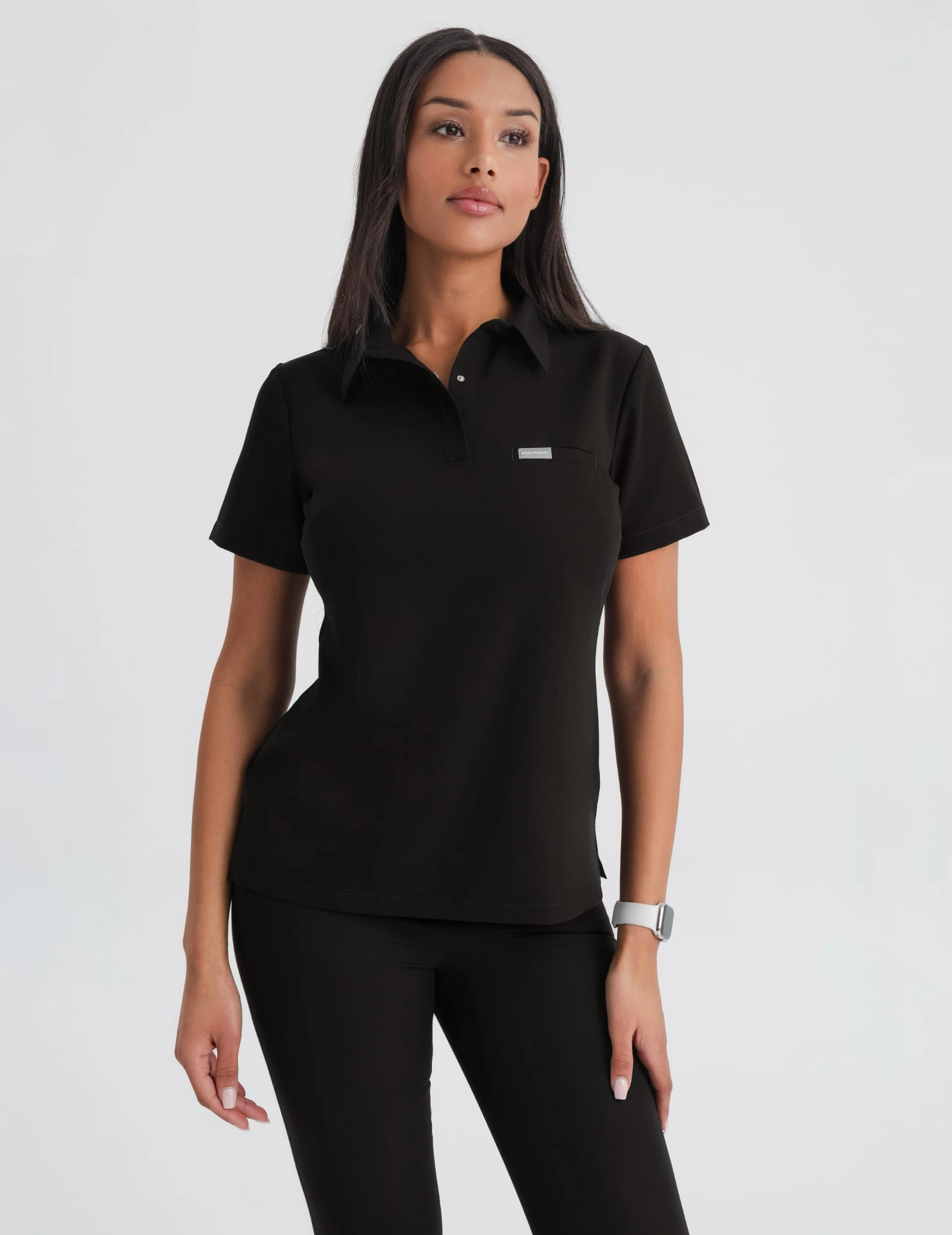 Medizinischer Kasack Polo - BLACK