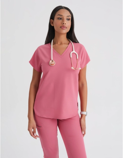 Medizinische Bluse Kendall - RASPBERRY CRUSH