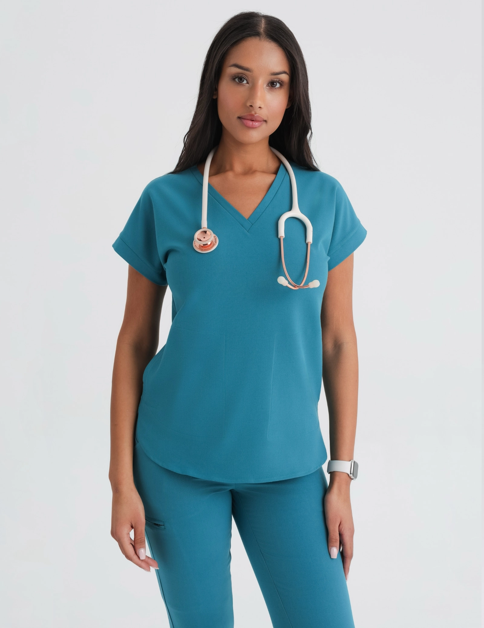 Medizinische Bluse Kendall - OCEAN BLUE