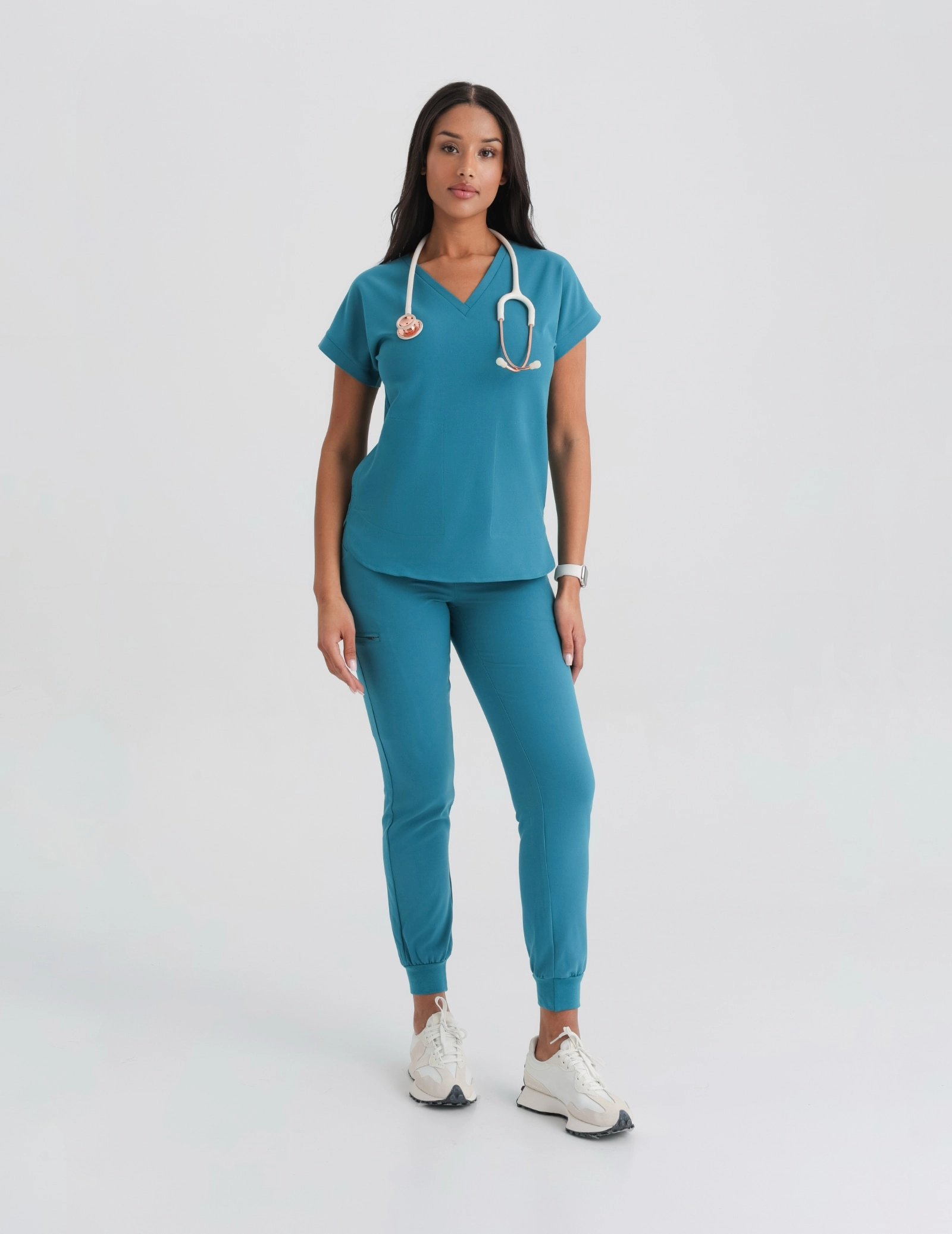 Medizinische Bluse Kendall - OCEAN BLUE