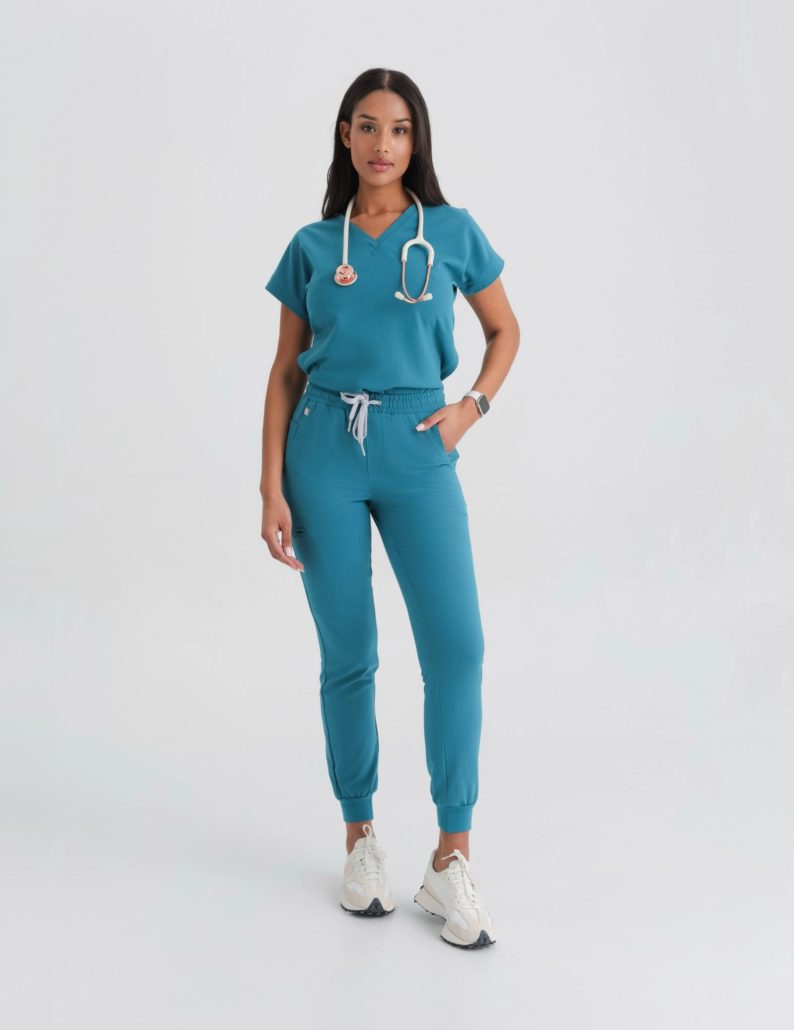 Medizinische Bluse Kendall - OCEAN BLUE