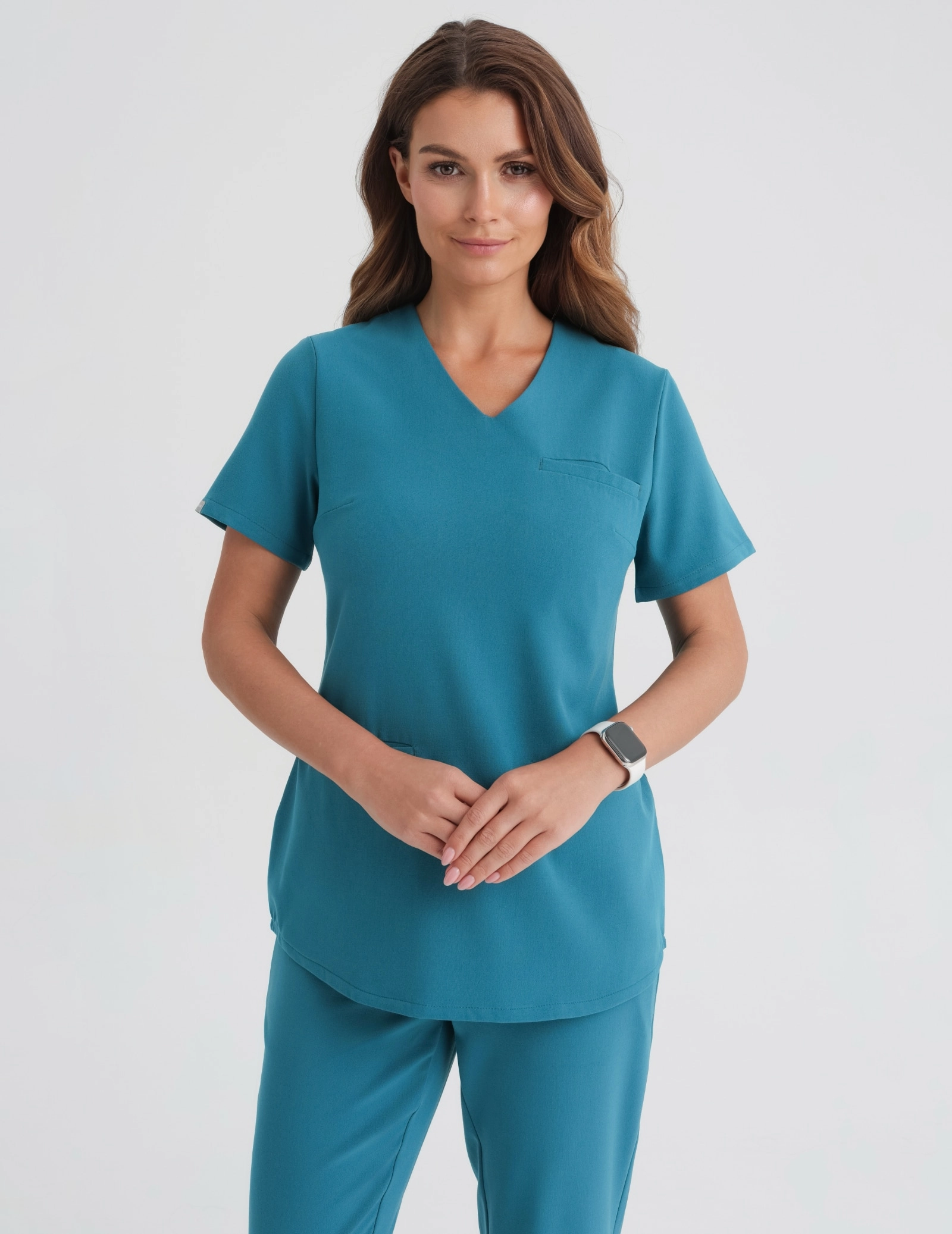 Medizinische Bluse Grace - OCEAN BLUE