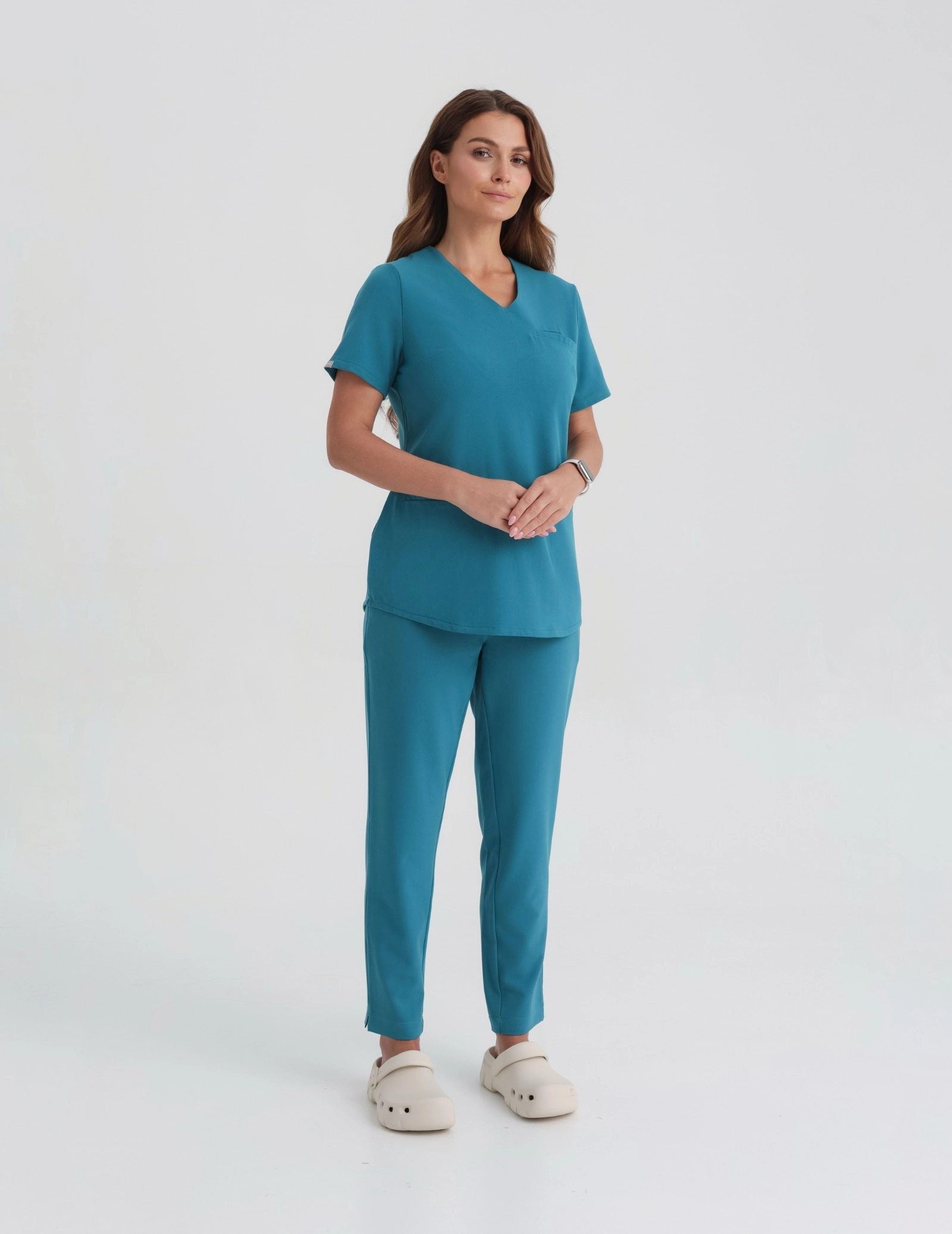 Medizinische Bluse Grace - OCEAN BLUE
