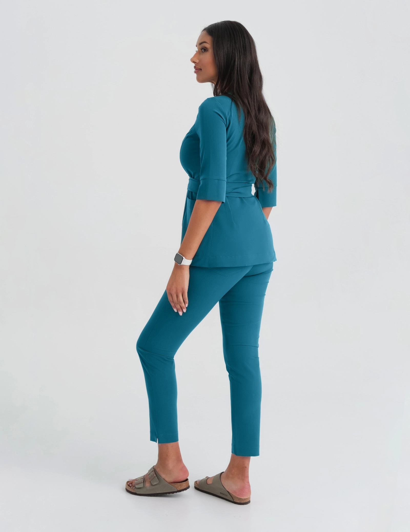 Medizinische Wickelbluse Rosalie - OCEAN BLUE