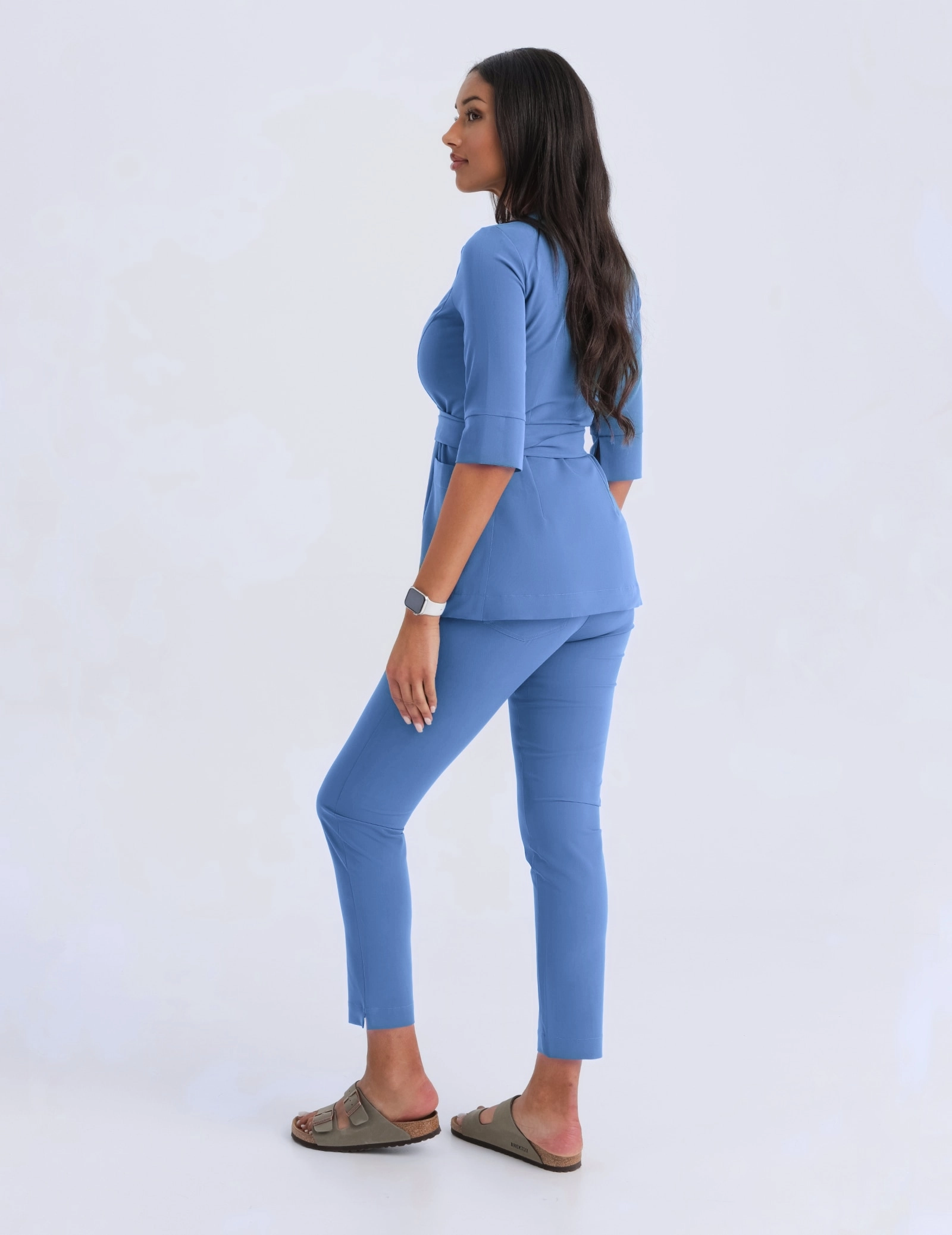 Medizinische Wickelbluse Rosalie - MARINA BLUE