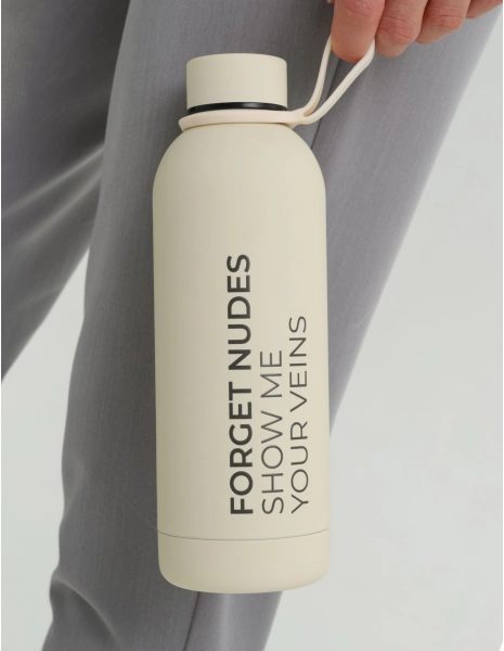 Thermoflasche Mojo "Forget Nudes" - ALMOND