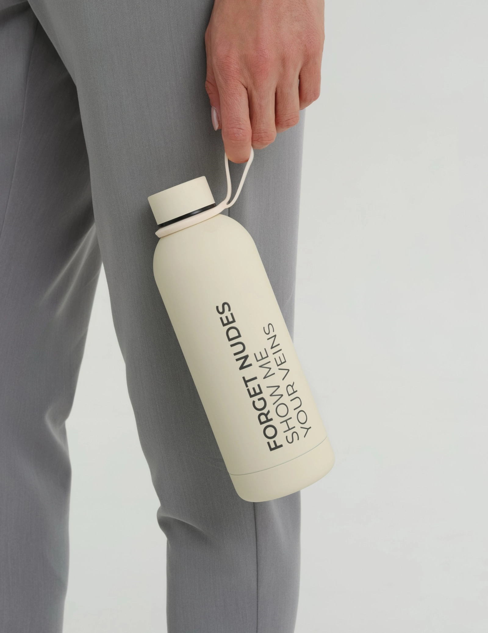 Thermoflasche Mojo "Forget Nudes" - ALMOND