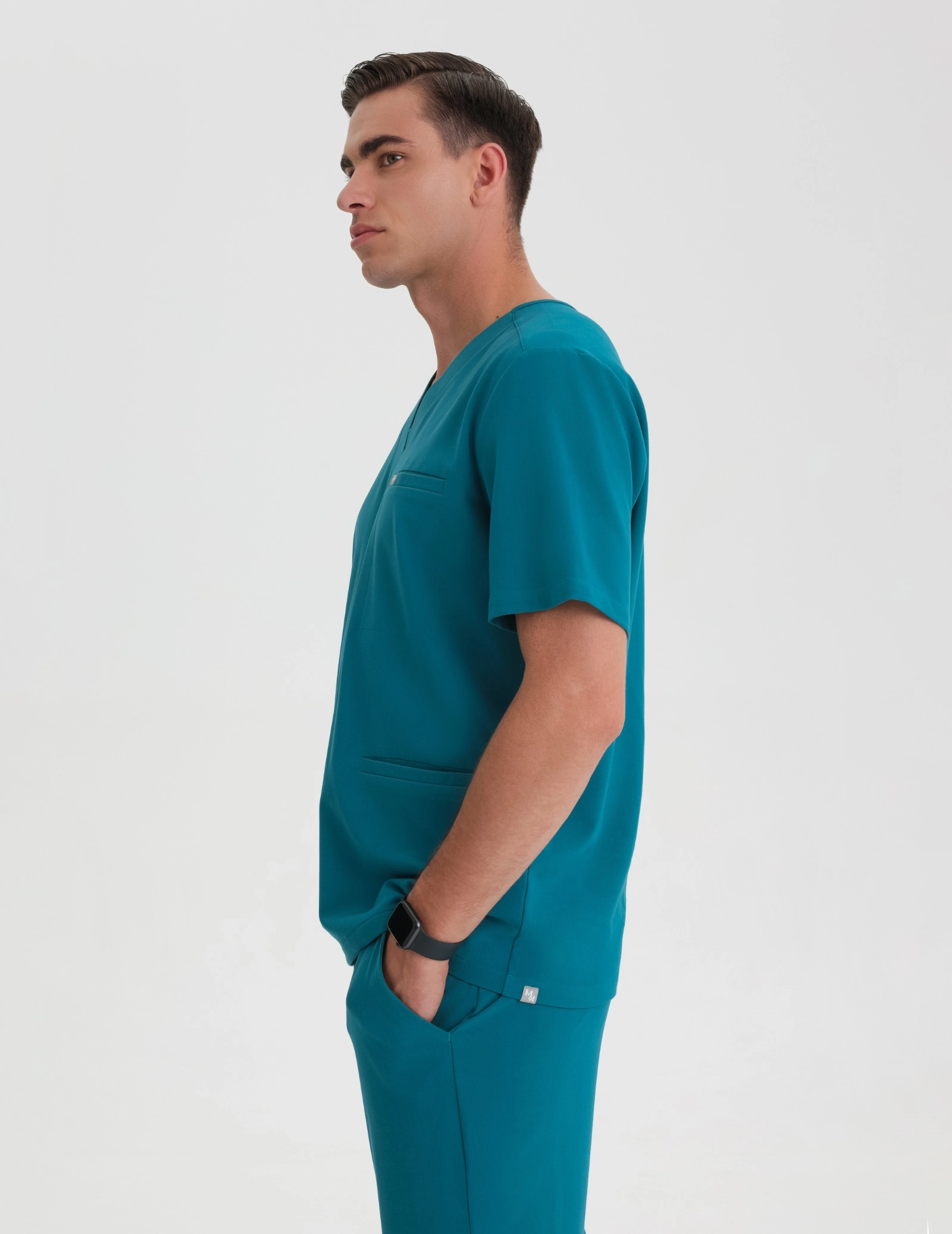 Medizinische Bluse Birbal - OCEAN BLUE