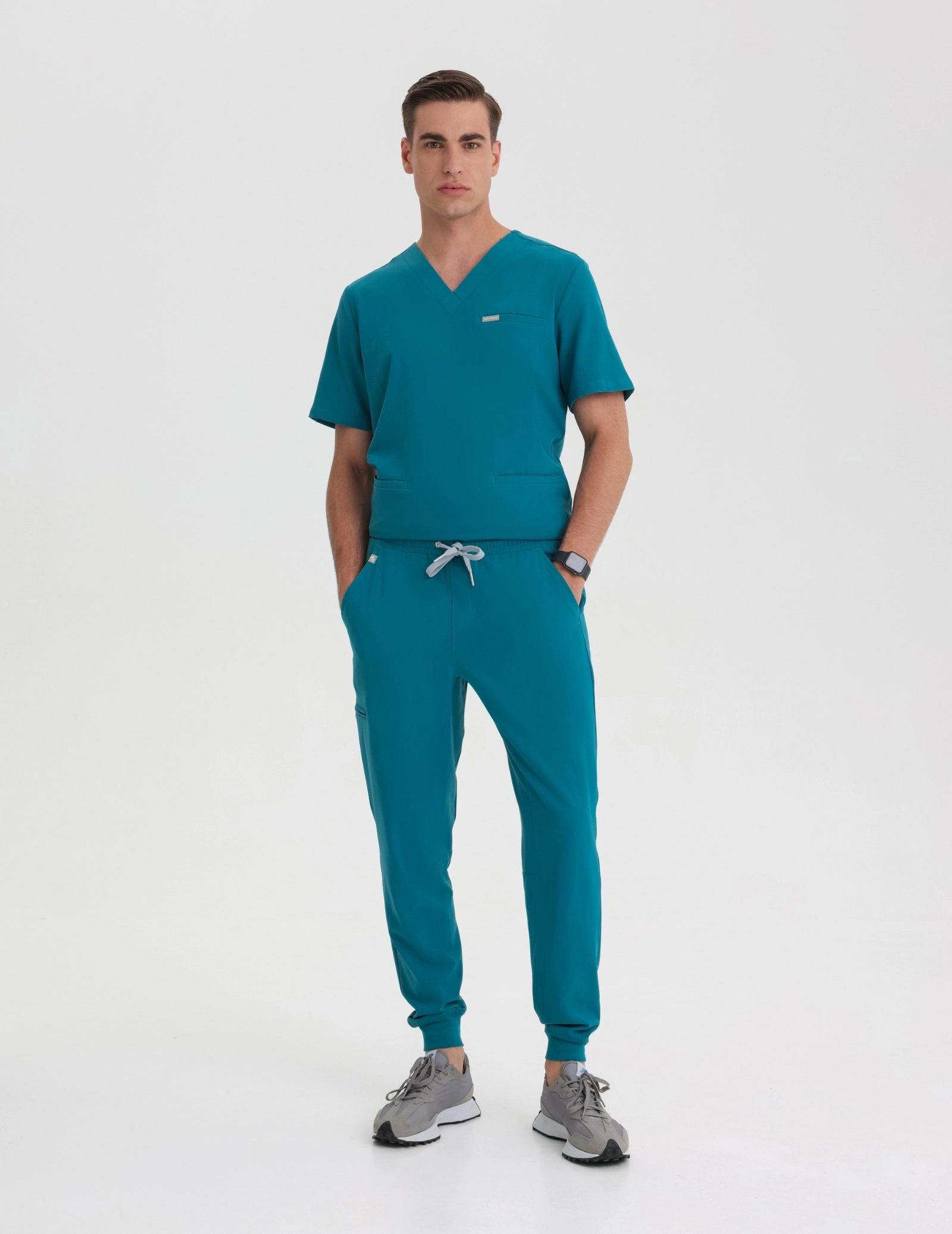 Medizinische Bluse Birbal - OCEAN BLUE