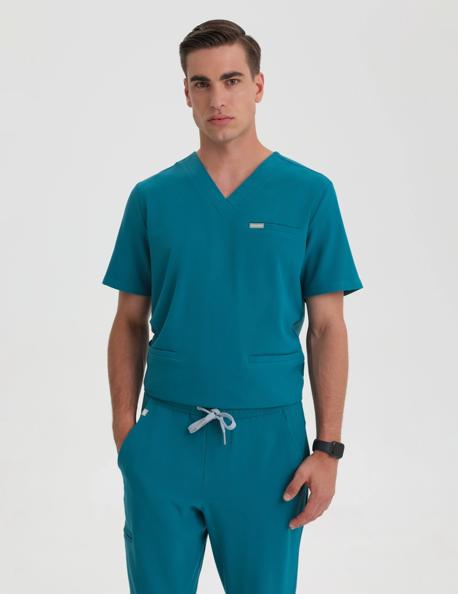 Medizinische Bluse Birbal - OCEAN BLUE
