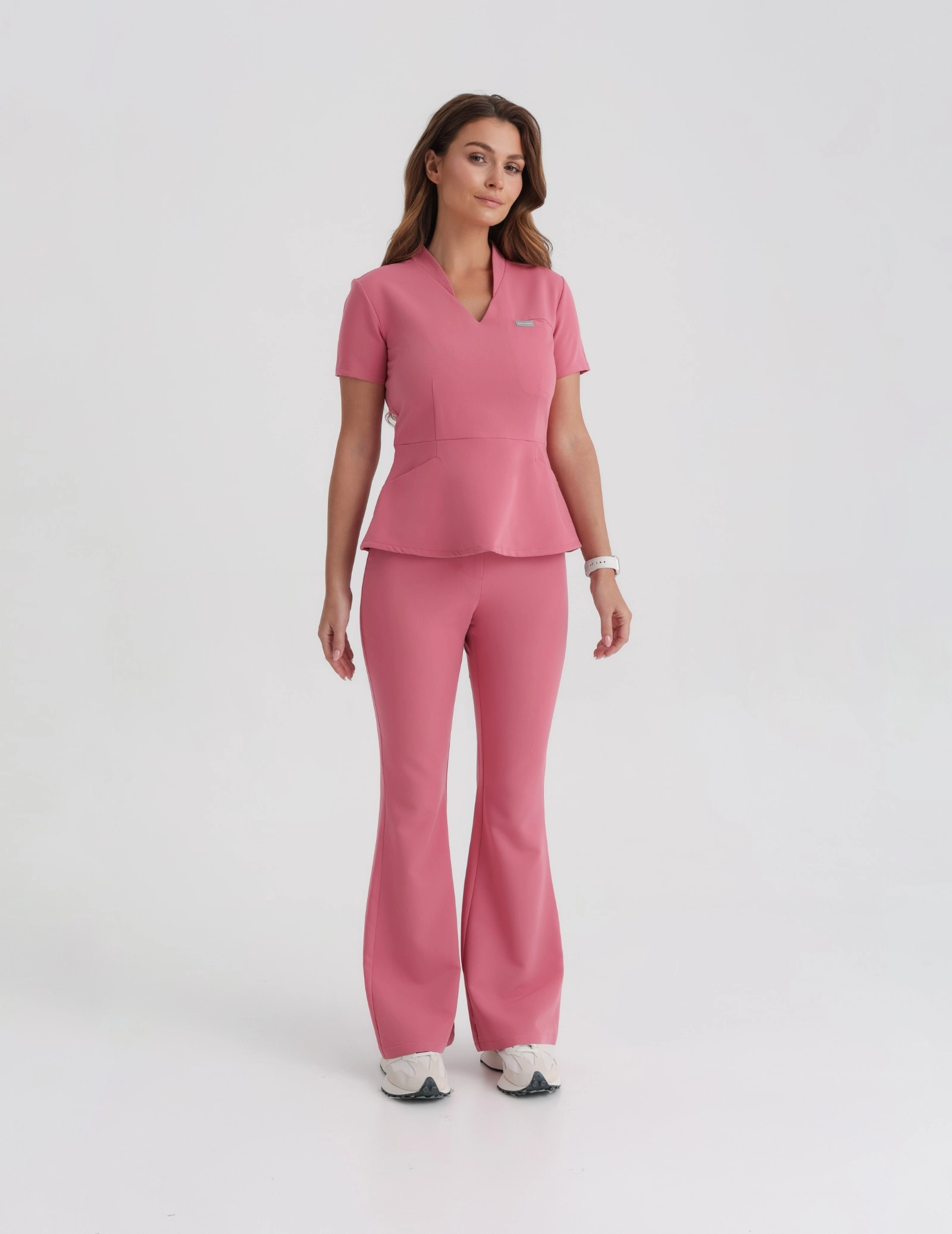 Damen Medizinische Hose Flare - RASPBERRY CRUSH Damen Medizinische Hose Flare - RASPBERRY CRUSH