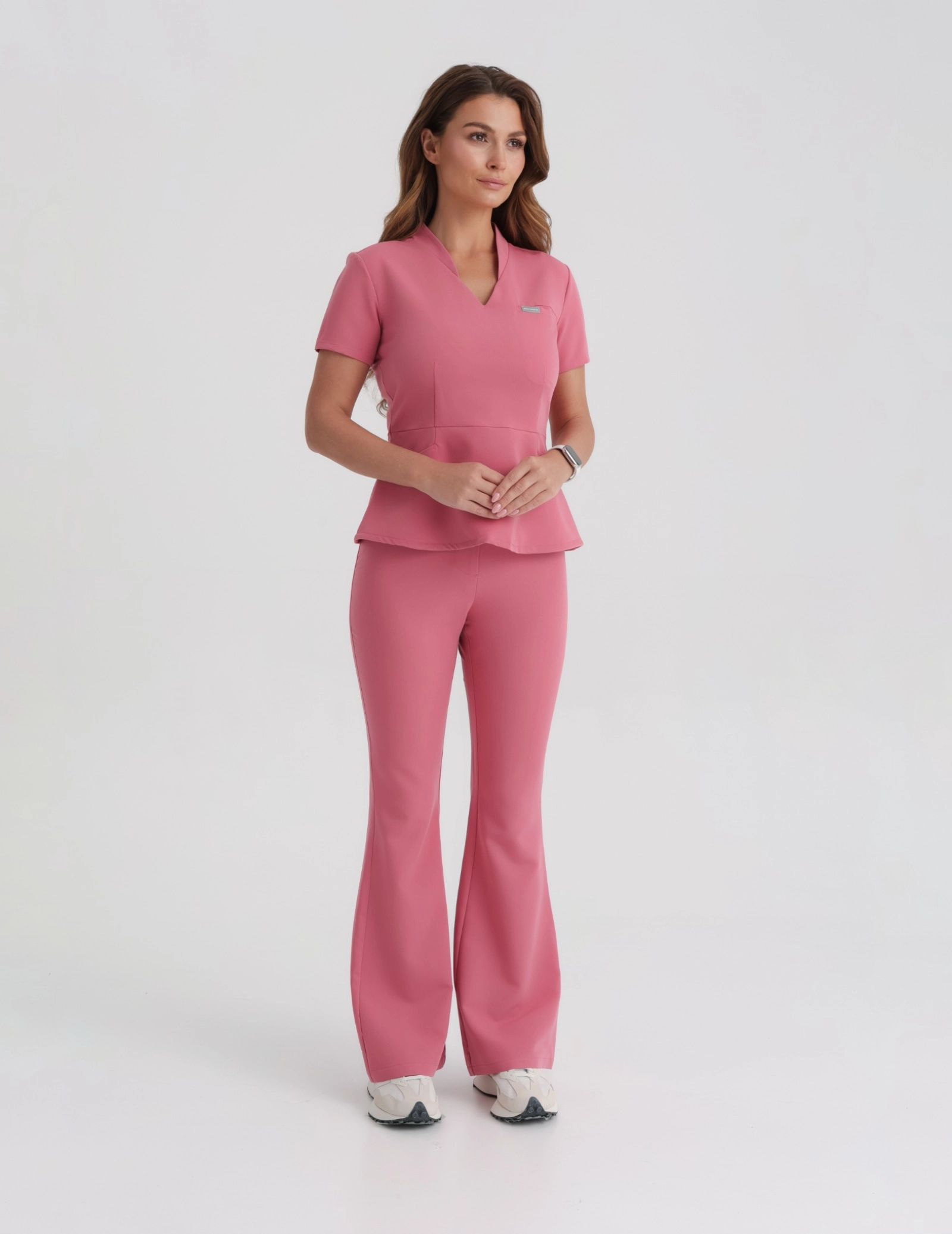 Damen Medizinische Hose Flare - RASPBERRY CRUSH Damen Medizinische Hose Flare - RASPBERRY CRUSH