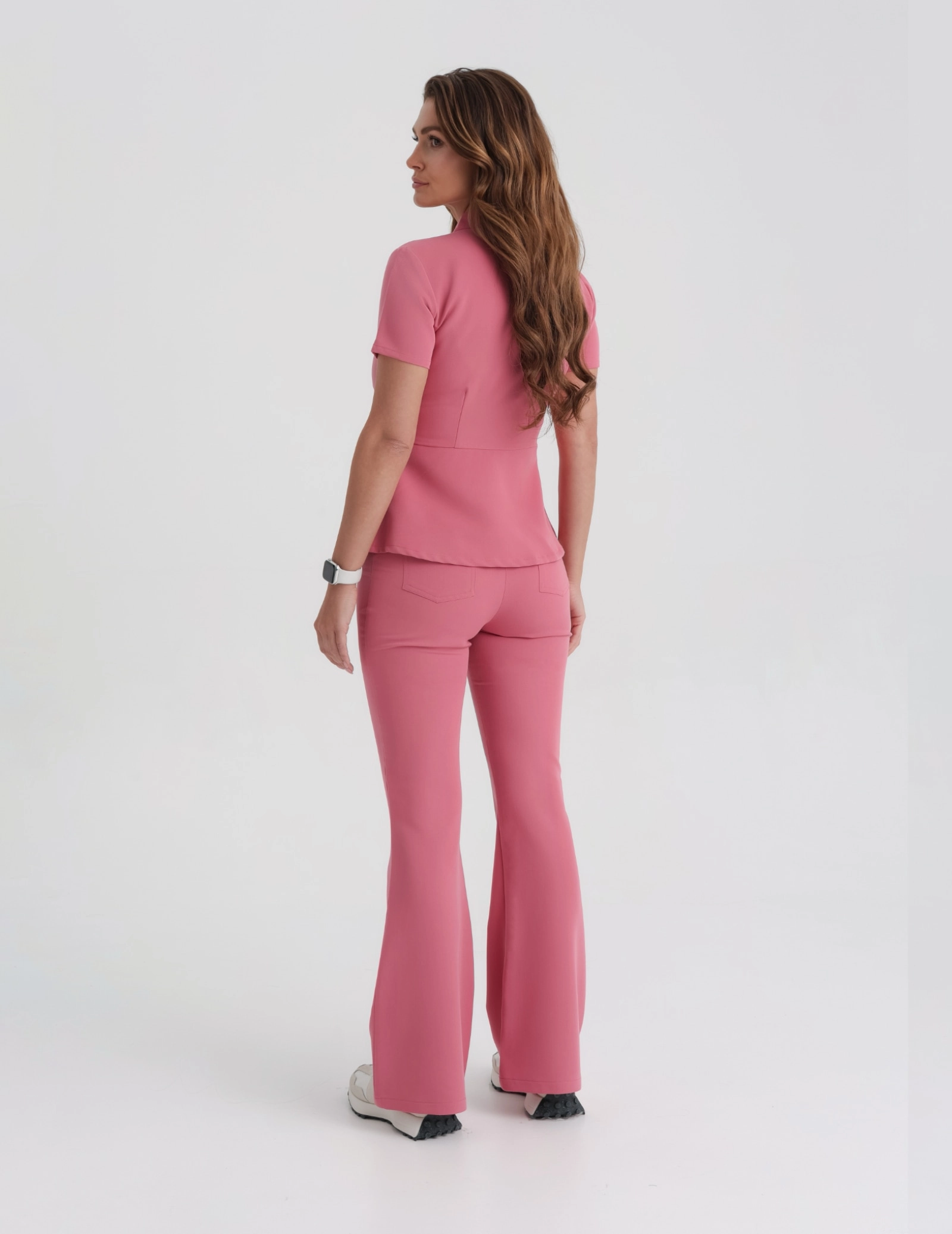 Damen Medizinische Hose Flare - RASPBERRY CRUSH Damen Medizinische Hose Flare - RASPBERRY CRUSH