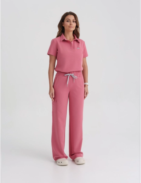 Damen Medizinische Hose Yoga - RASPBERRY CRUSH