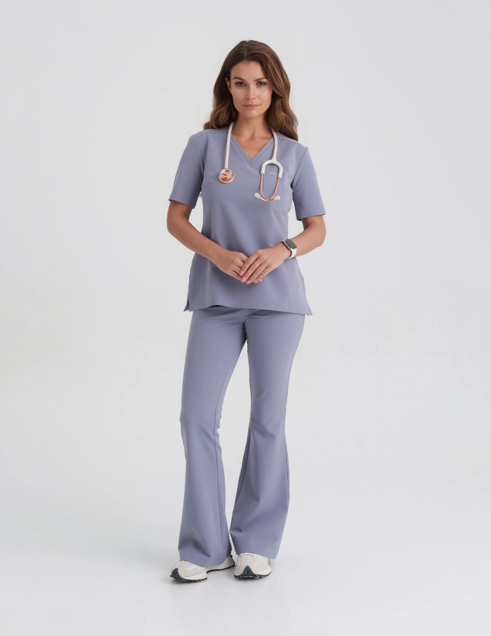 Damen Medizinische Hose Flare - MILKY LAVENDER Damen Medizinische Hose Flare - MILKY LAVENDER