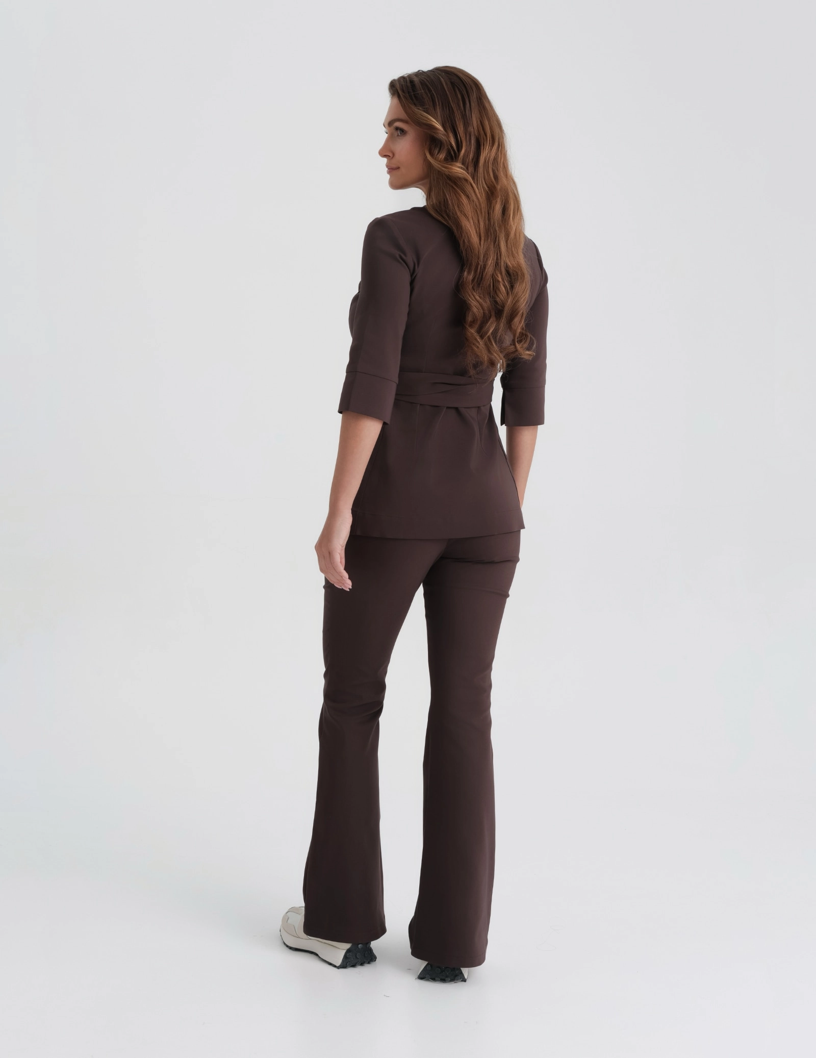 Medizinische Wickelbluse Rosalie - ESPRESSO Medizinische Wickelbluse Rosalie - ESPRESSO
