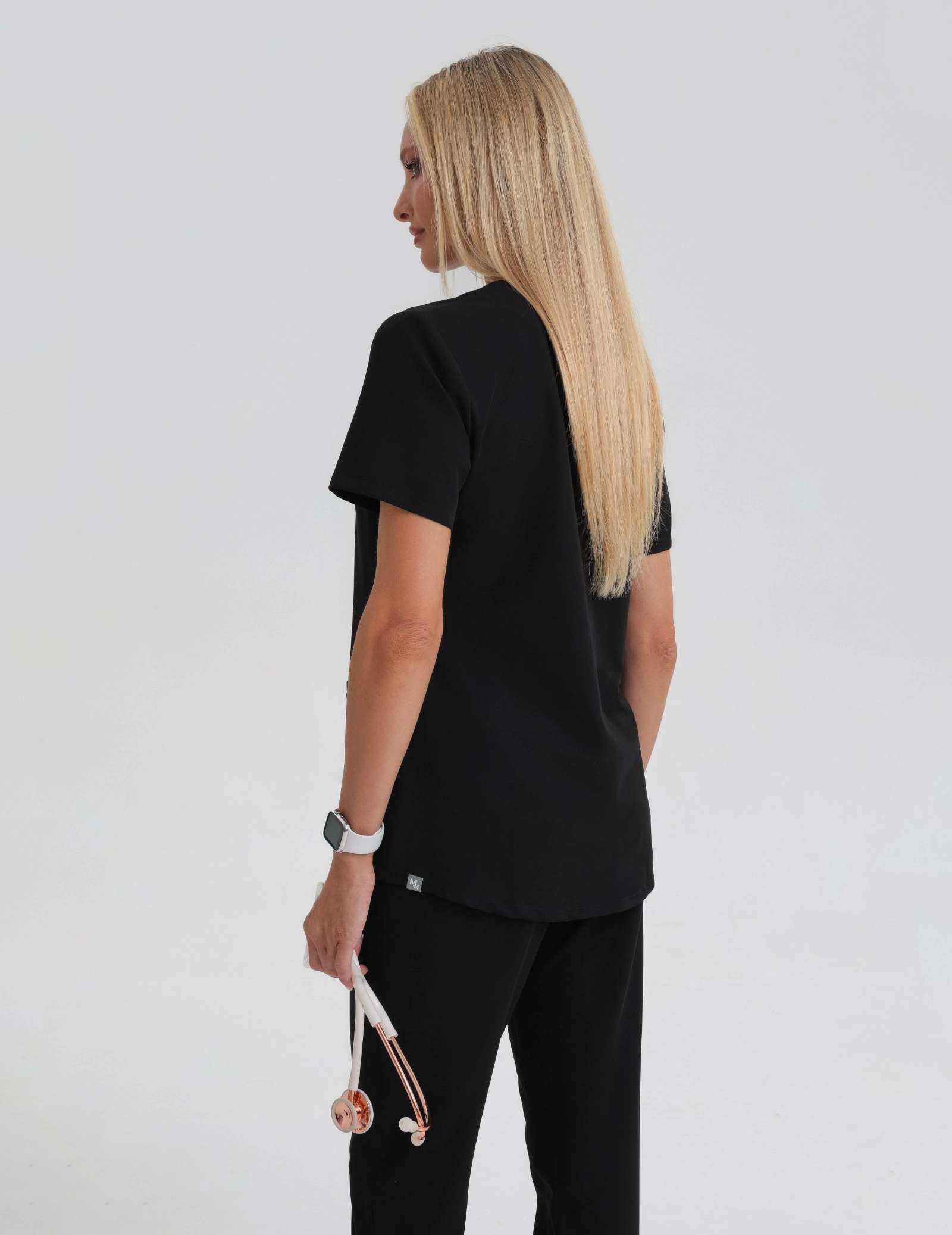 Medizinische Bluse Grace- BLACK