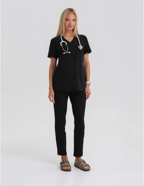 Damen Basic Hose - BLACK