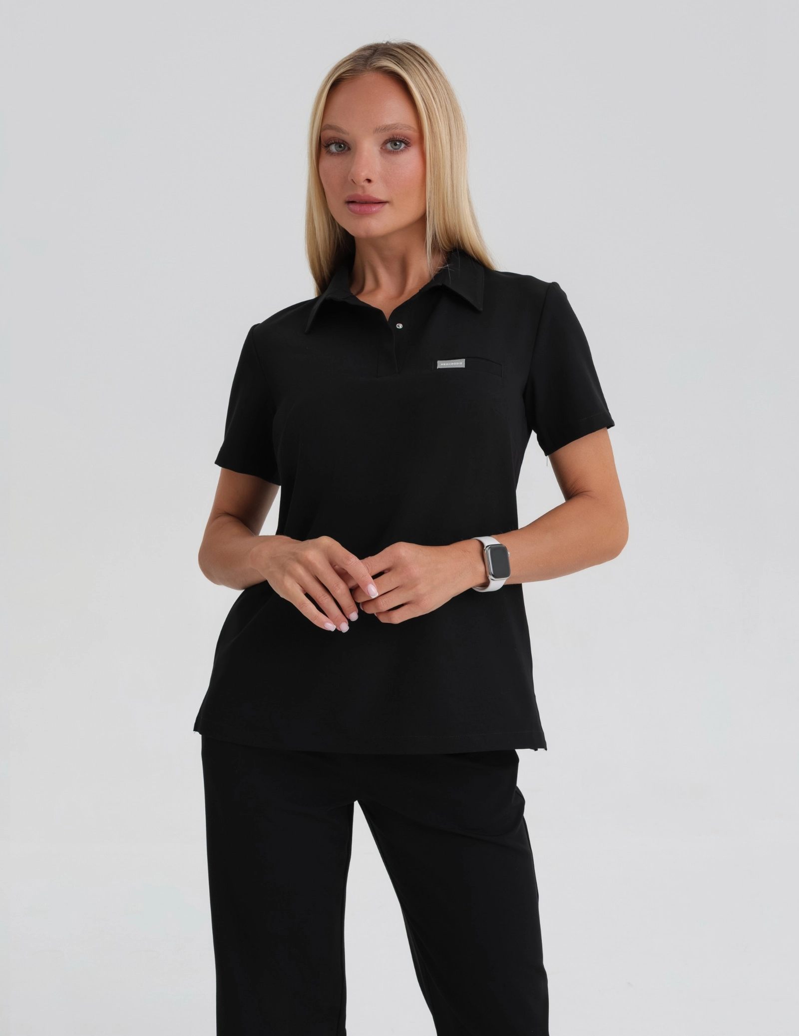 Medizinischer Kasack Polo - BLACK