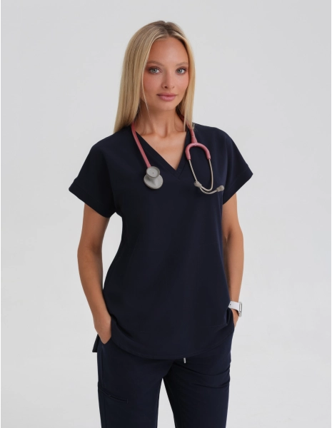 Kendall Medizinische Bluse - DARK NAVY