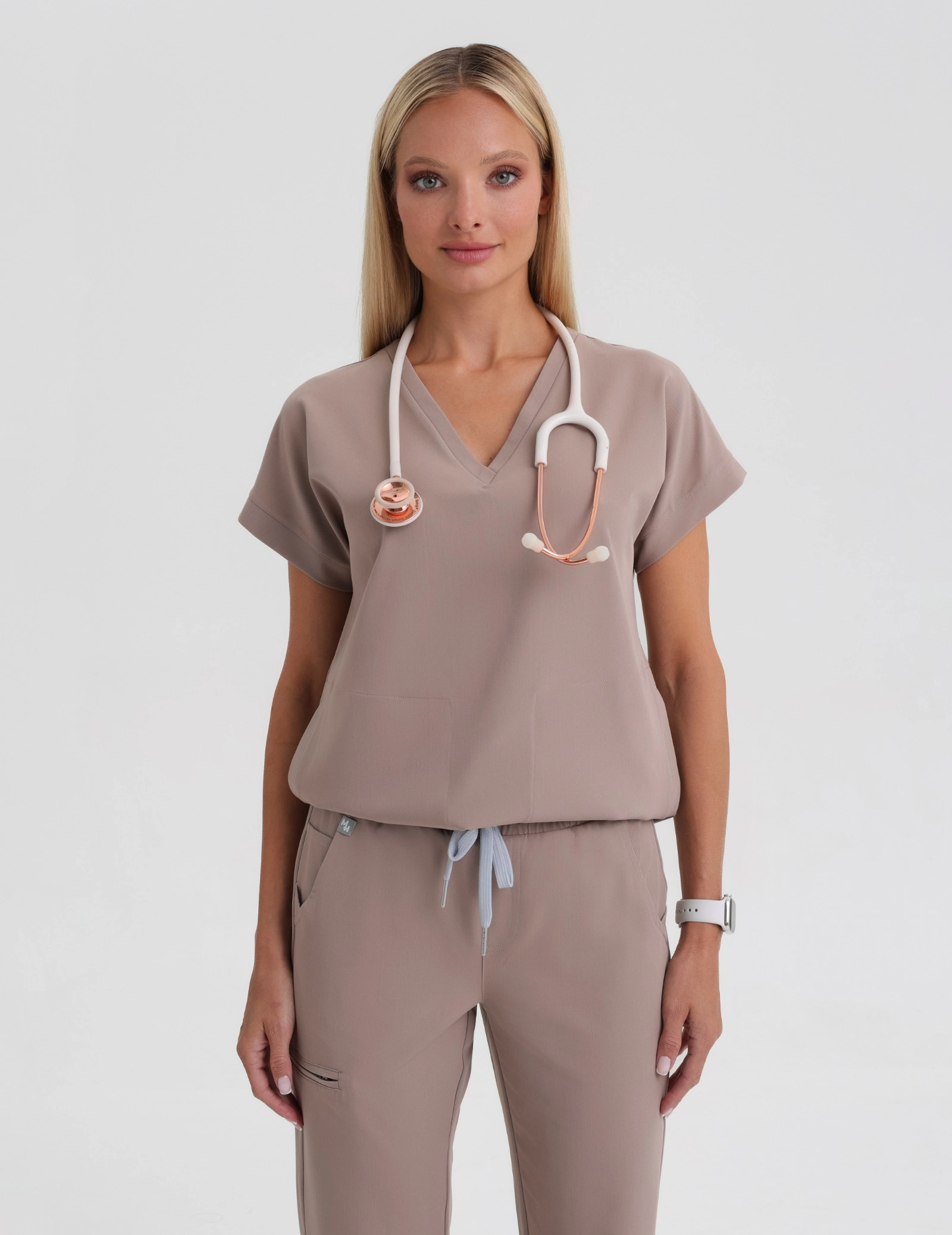 Medizinische Bluse Kendall - BEIGE