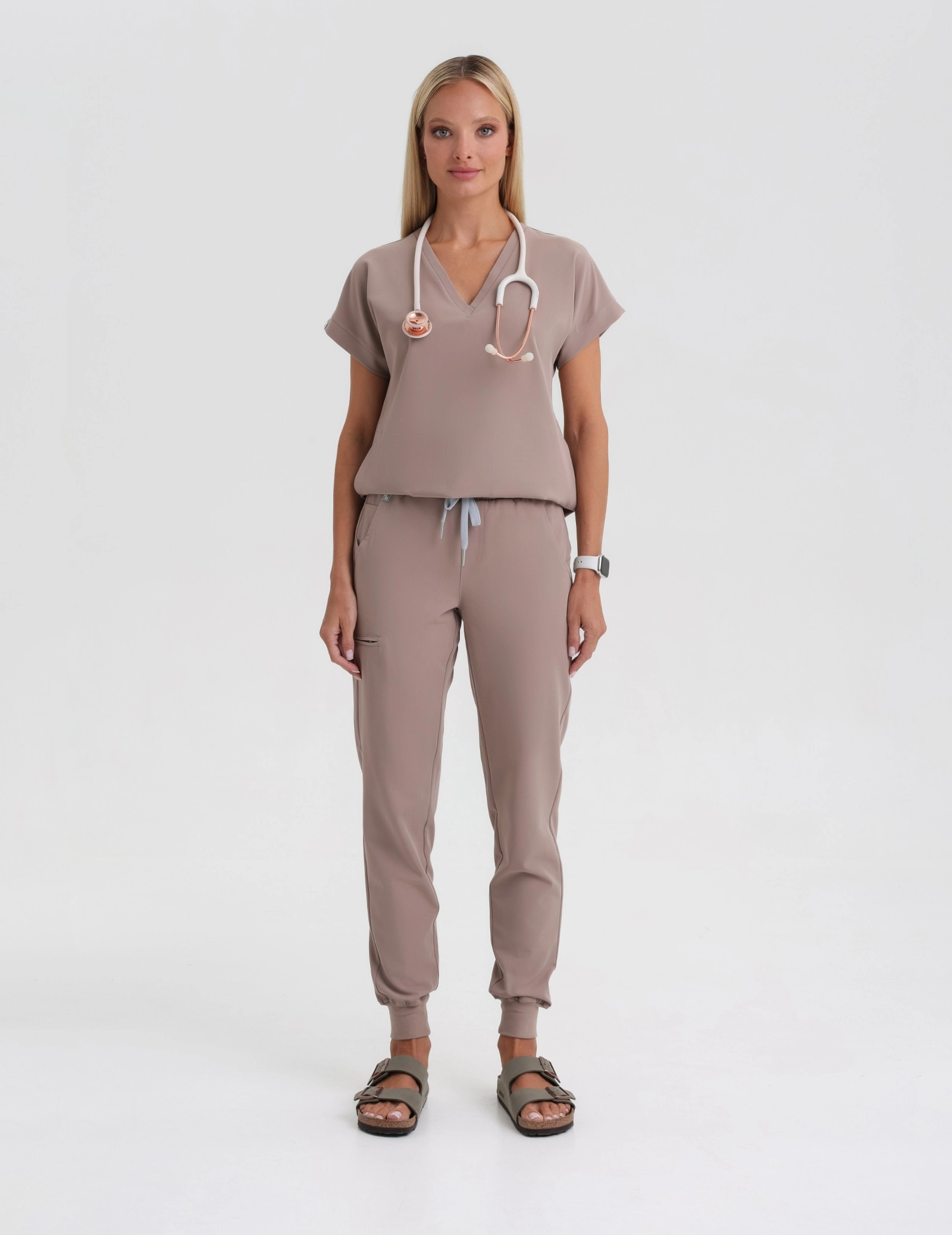 Medizinische Bluse Kendall - BEIGE