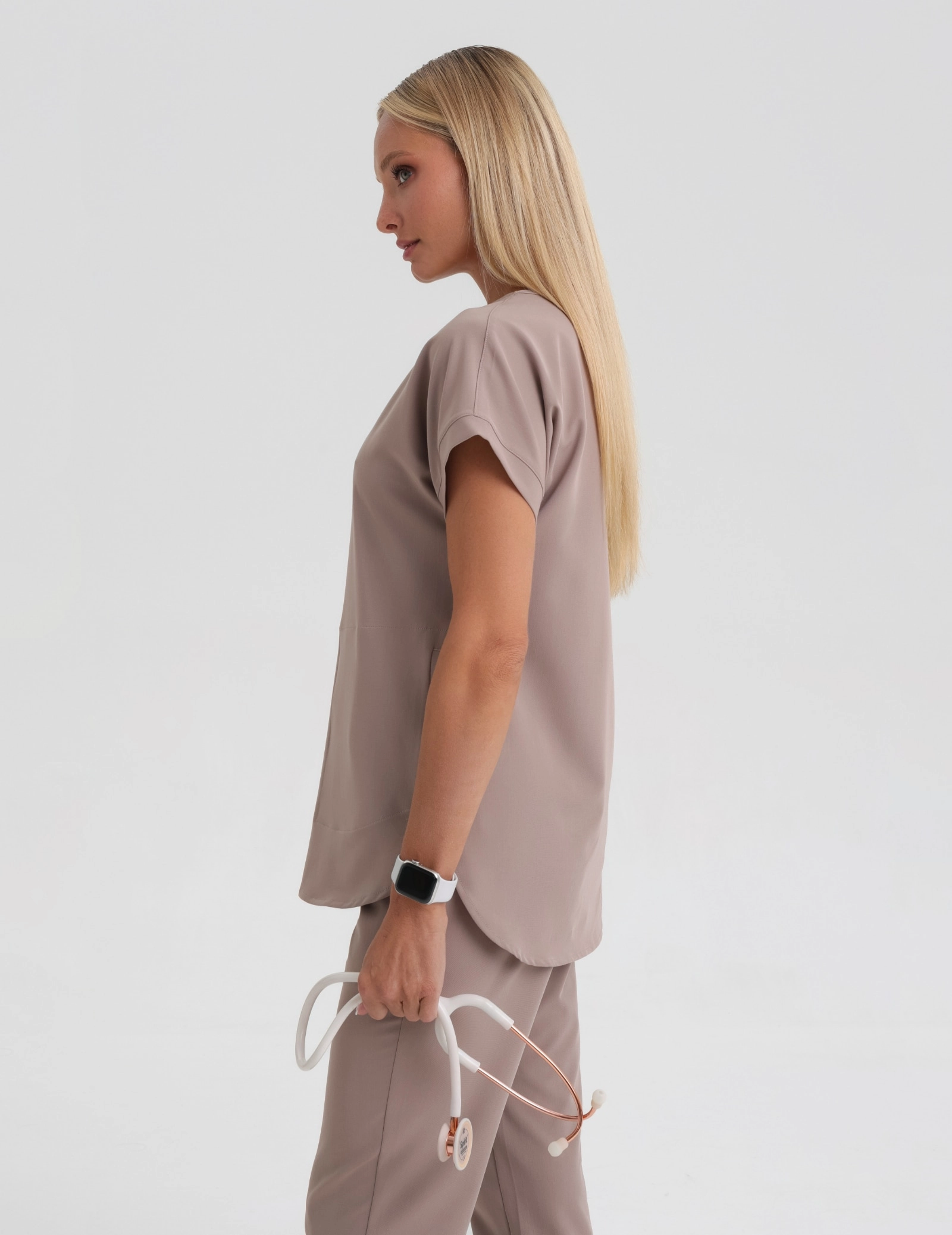 Medizinische Bluse Kendall - BEIGE