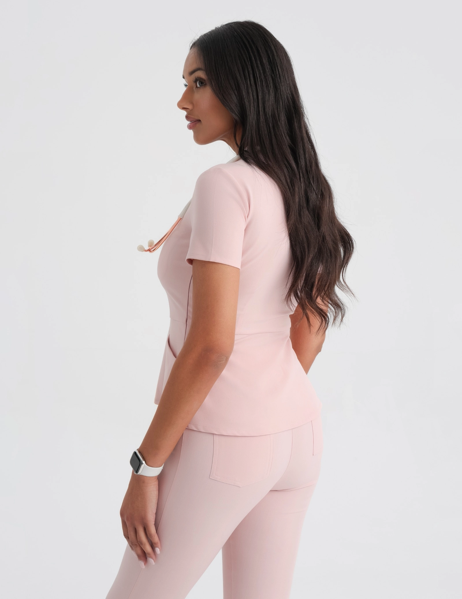 Damen Medizinische Hose Flare - DUSTY ROSE Damen Medizinische Hose Flare - DUSTY ROSE