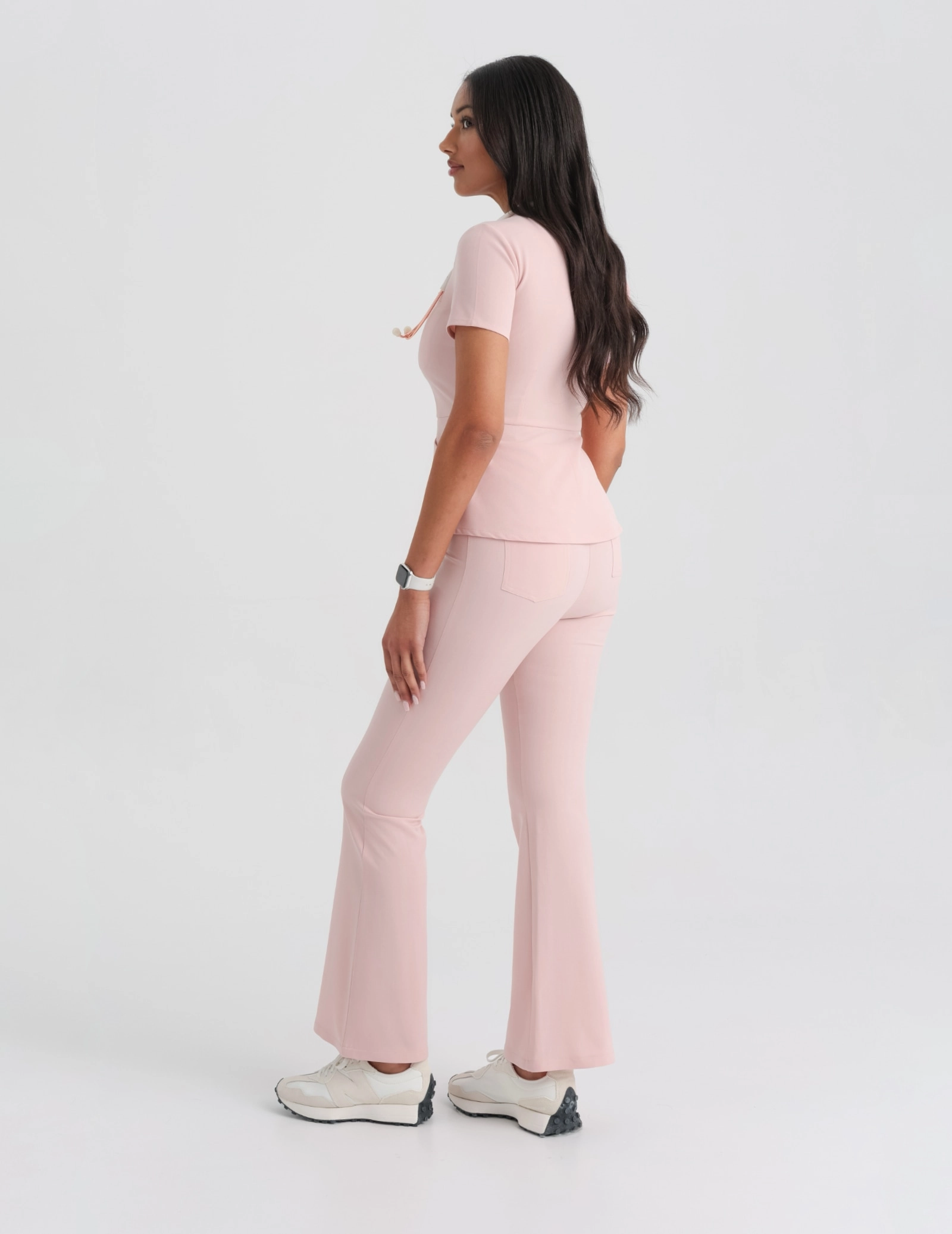 Damen Medizinische Hose Flare - DUSTY ROSE Damen Medizinische Hose Flare - DUSTY ROSE