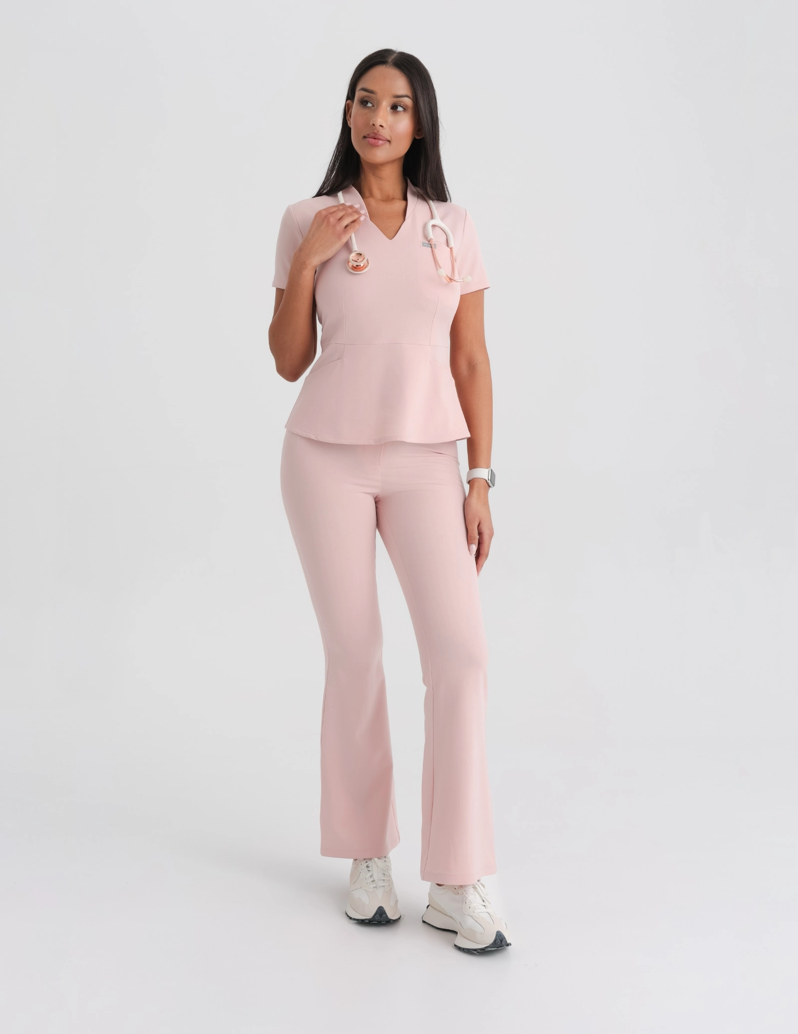 Damen Medizinische Hose Flare - DUSTY ROSE Damen Medizinische Hose Flare - DUSTY ROSE