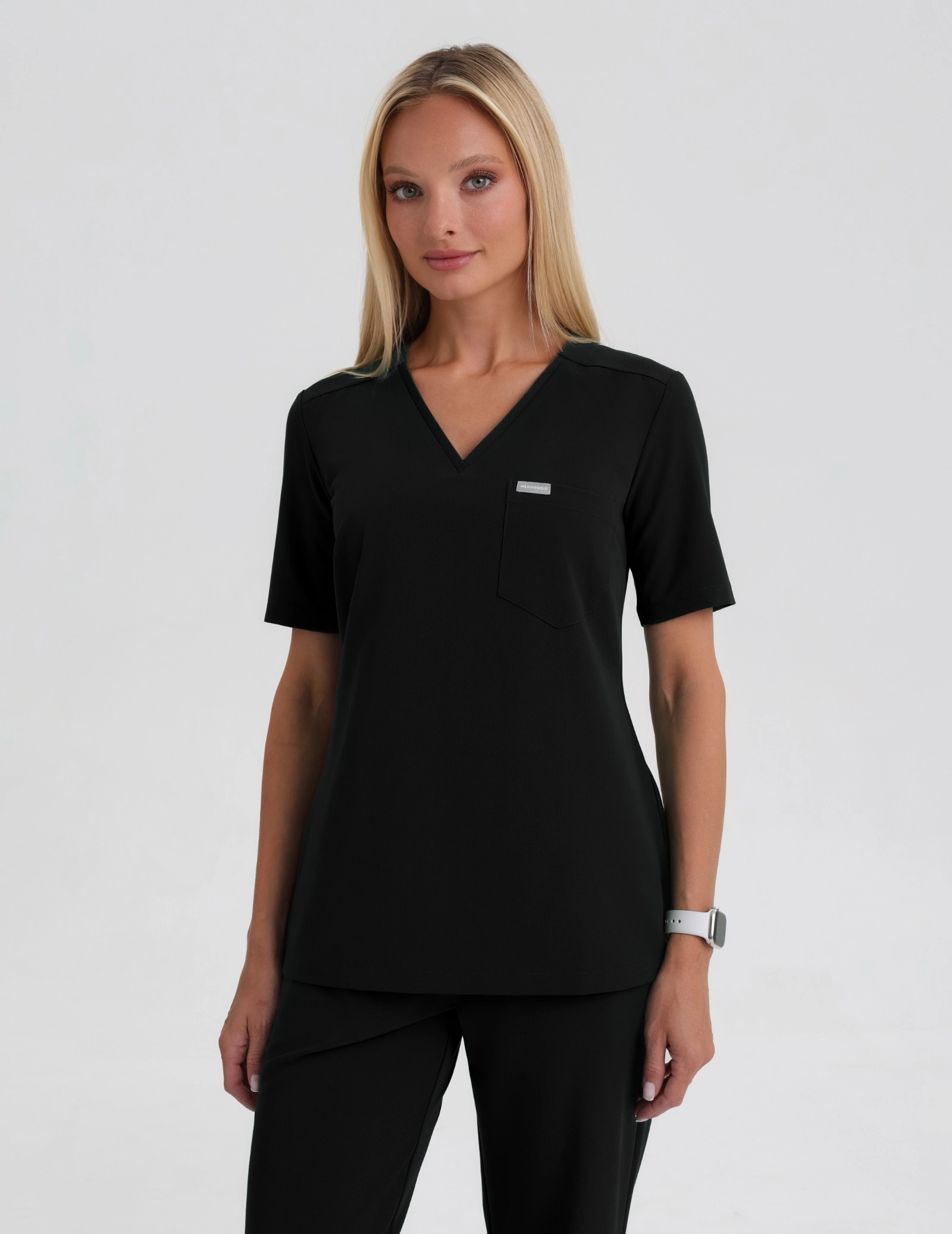 Medizinischer Kasack Raya One Pocket - BLACK