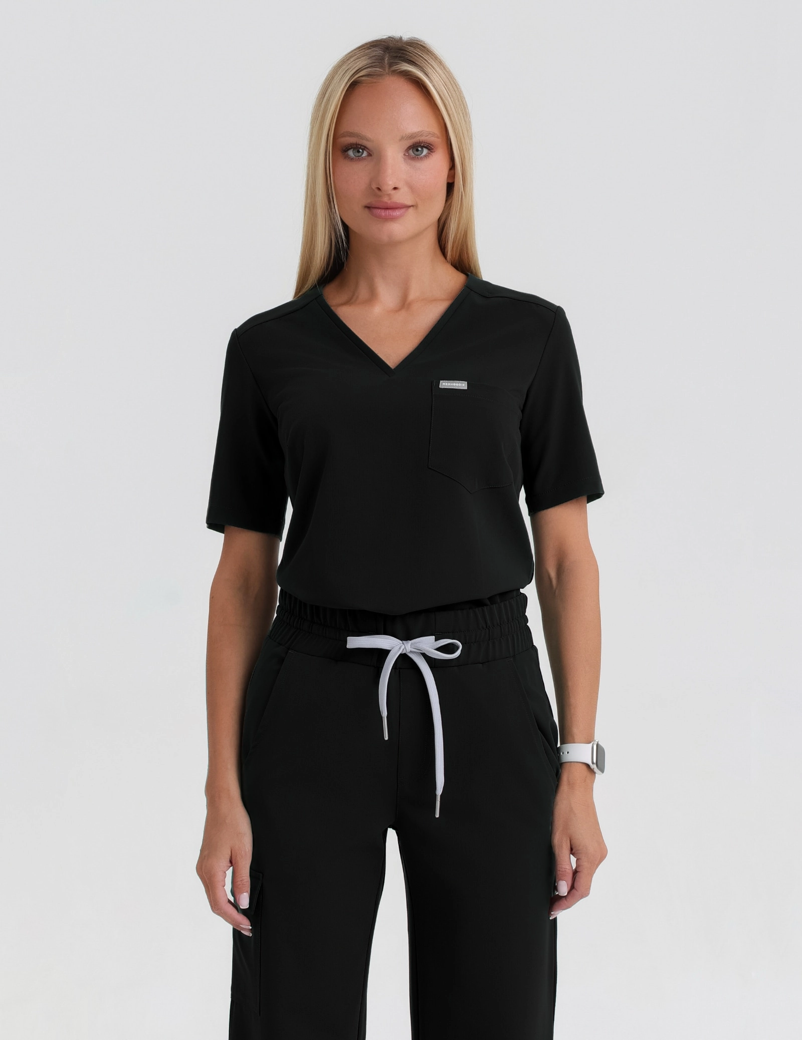 Medizinischer Kasack Raya One Pocket - BLACK