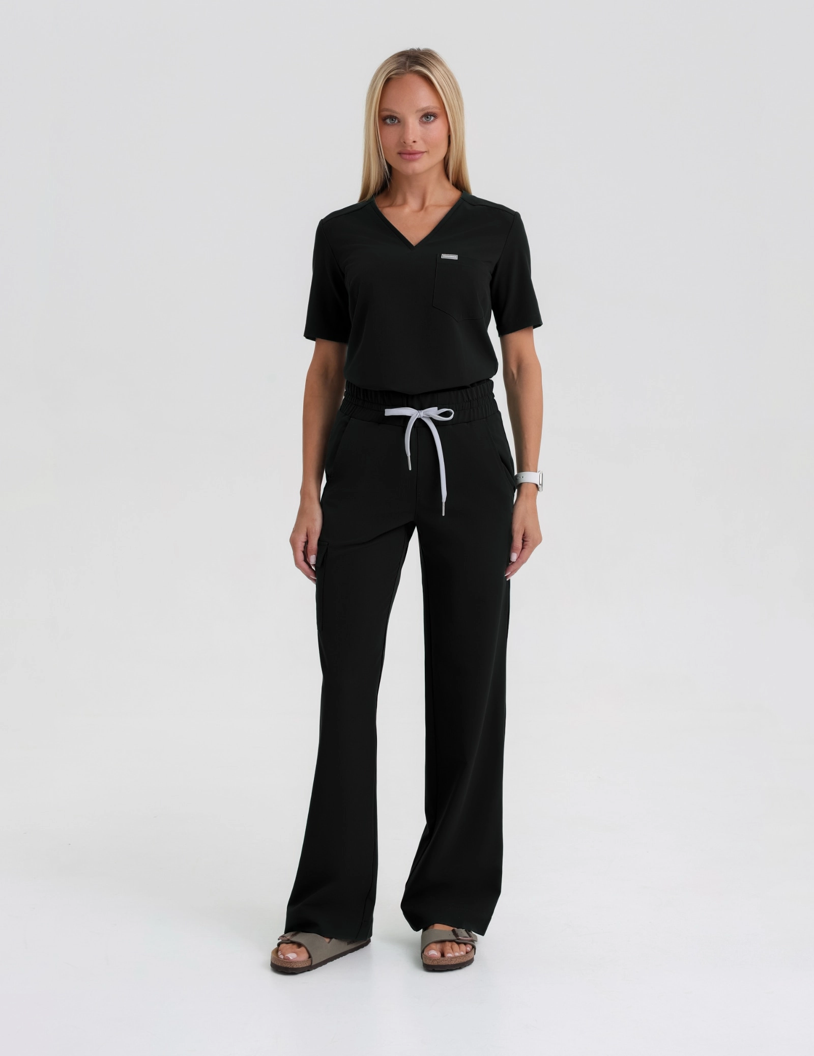 Medizinischer Kasack Raya One Pocket - BLACK