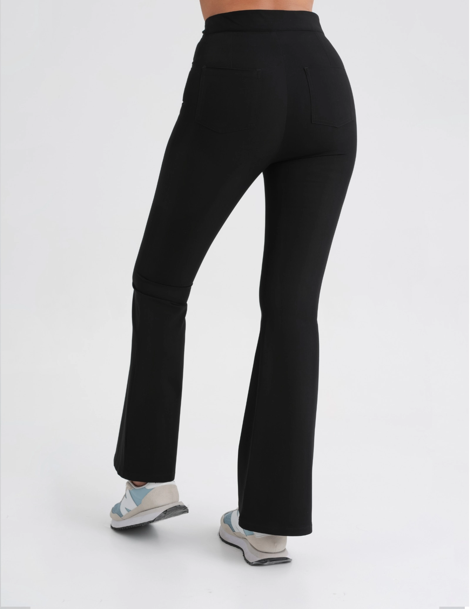Damen Medizinische Hose Flare - BLACK