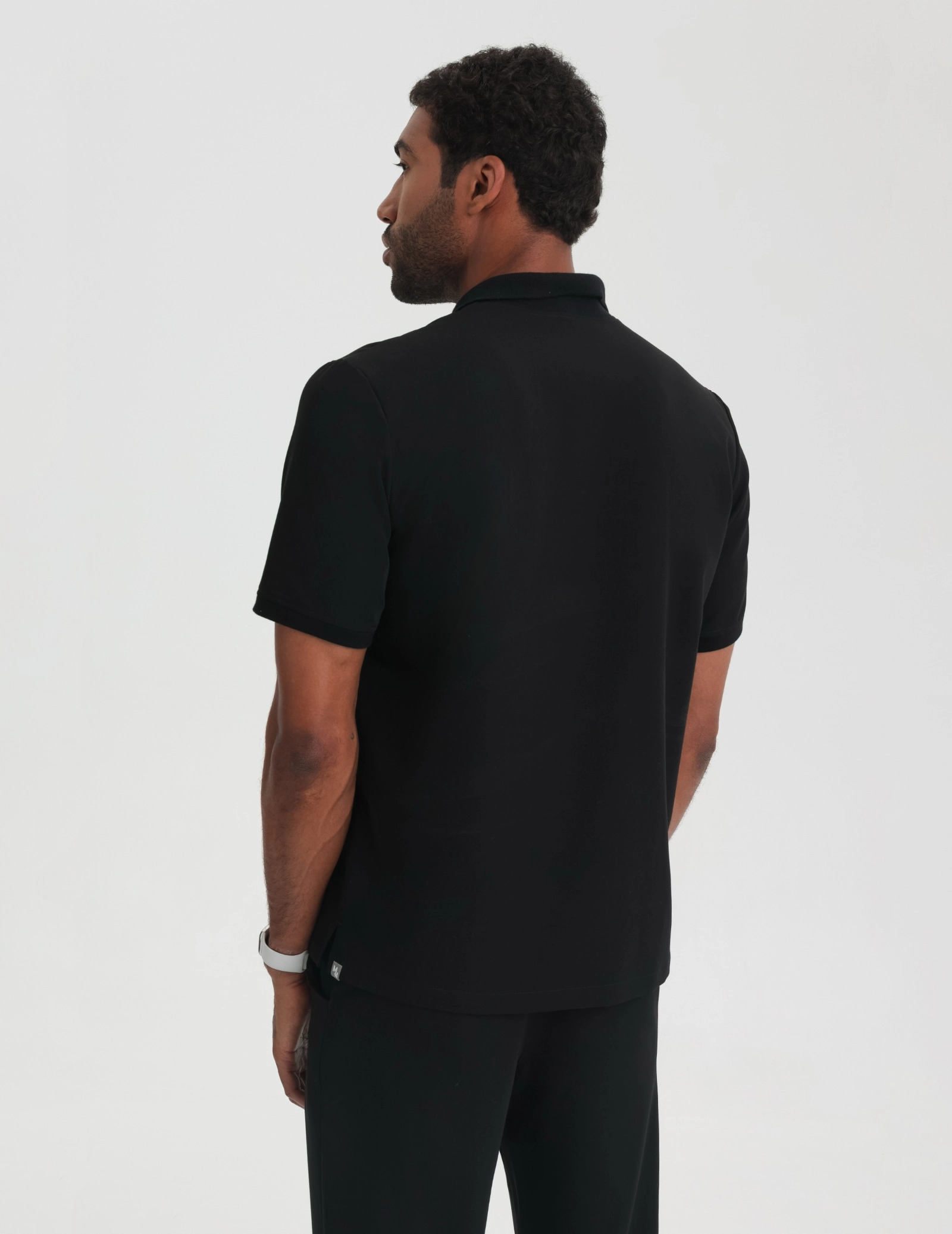 Medizinisches Kasack Polo Herren - BLACK Medizinisches Kasack Polo Herren - BLACK