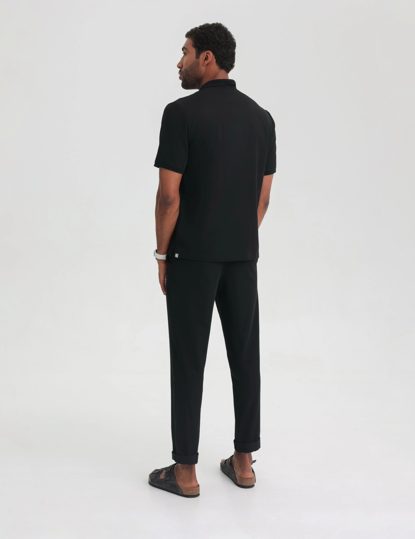 Medizinisches Kasack Polo Herren - BLACK Medizinisches Kasack Polo Herren - BLACK
