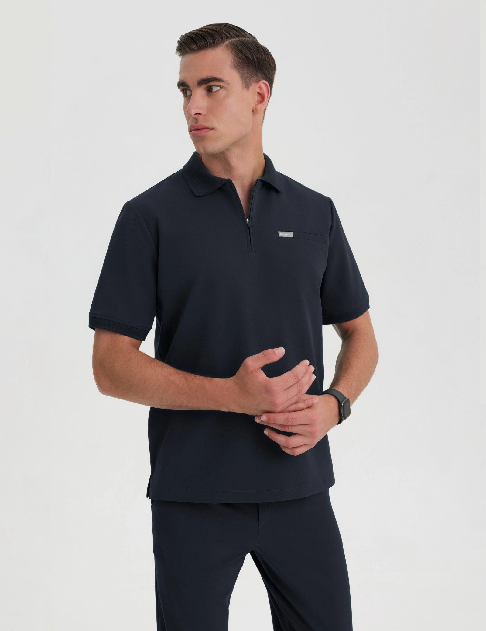 Medizinisches Kasack Polo Herren - MIDNIGHT BLUE Medizinisches Kasack Polo Herren - MIDNIGHT BLUE