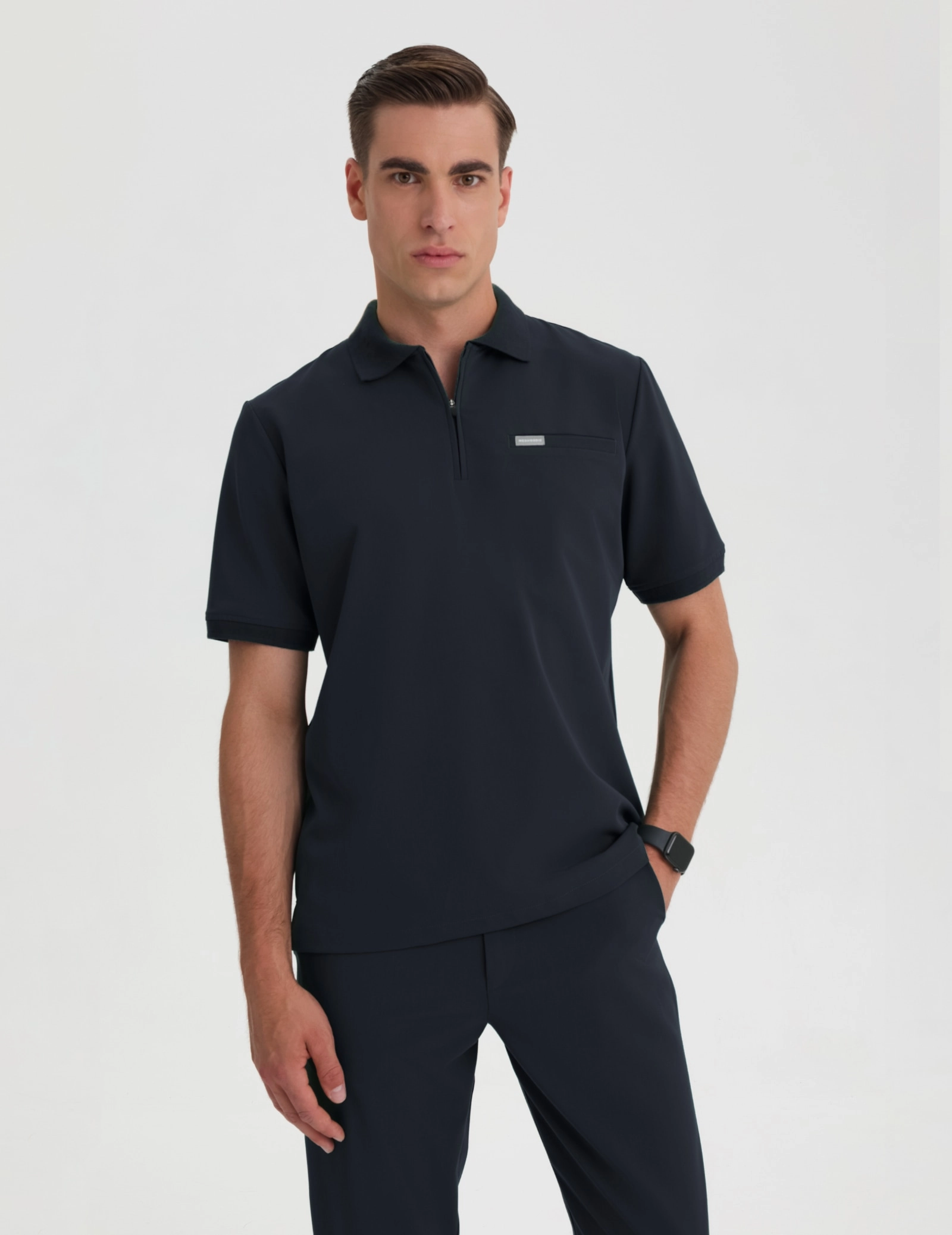 Medizinisches Kasack Polo Herren - MIDNIGHT BLUE Medizinisches Kasack Polo Herren - MIDNIGHT BLUE