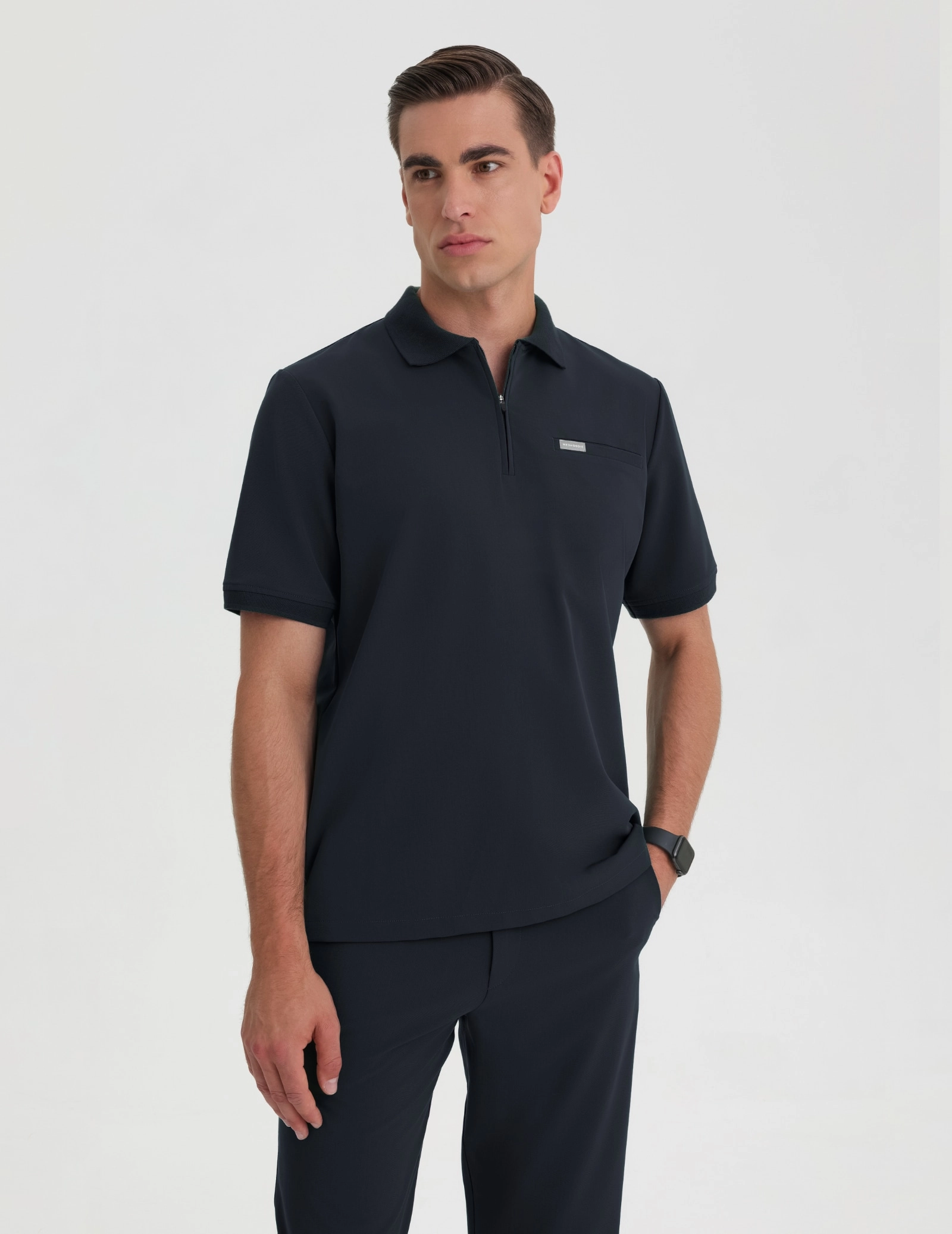 Medizinisches Kasack Polo Herren - MIDNIGHT BLUE Medizinisches Kasack Polo Herren - MIDNIGHT BLUE