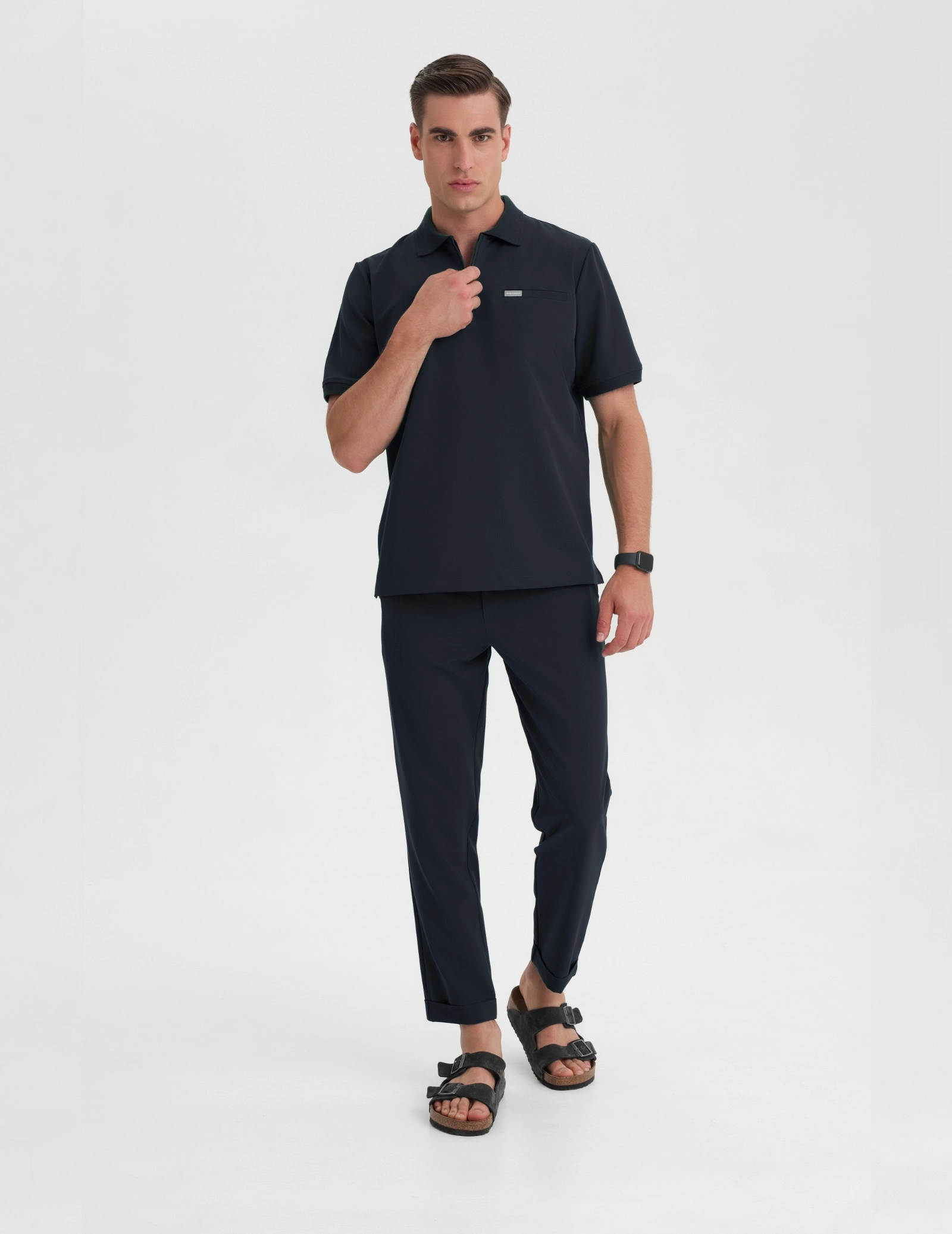 Medizinisches Kasack Polo Herren - MIDNIGHT BLUE
