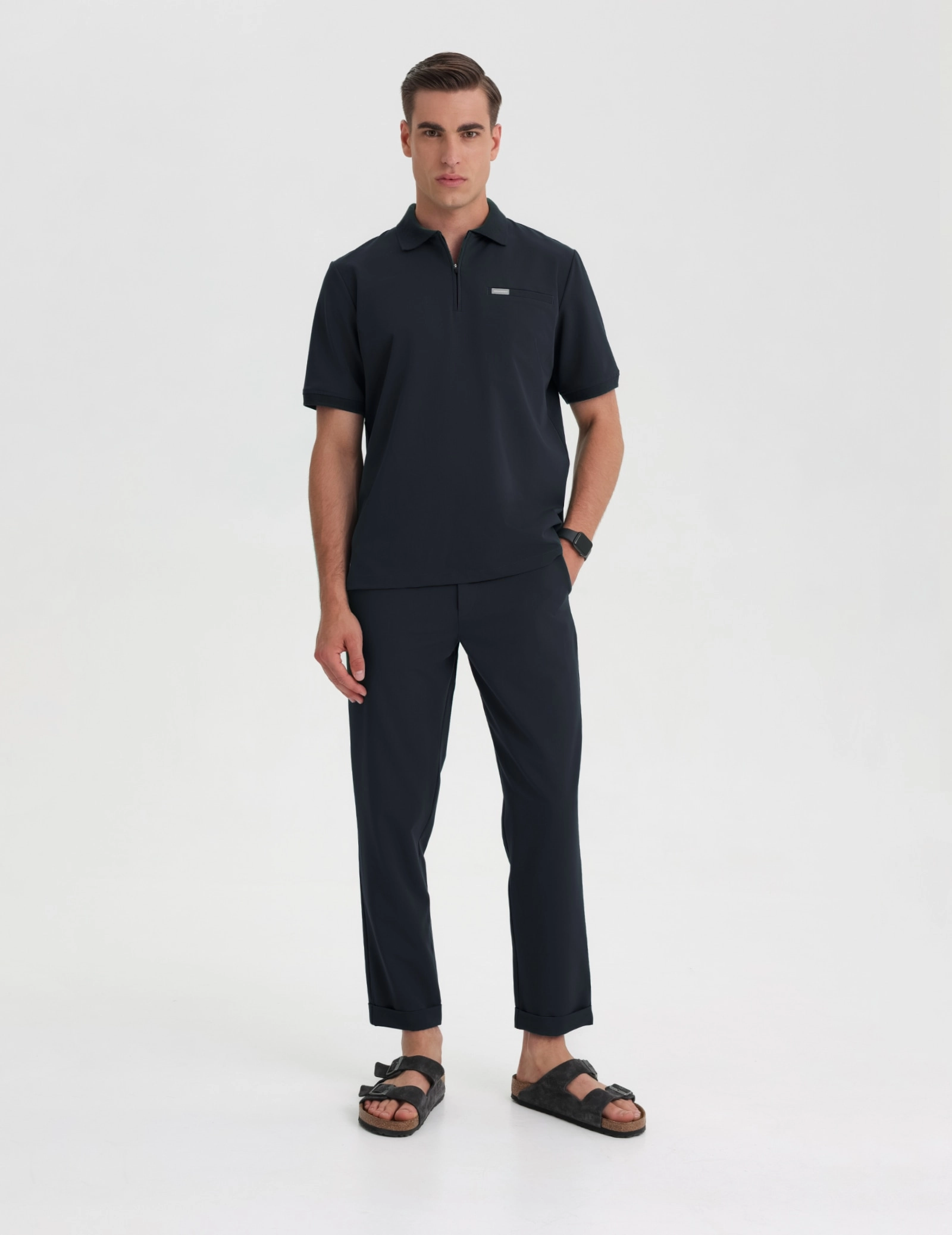Medizinisches Kasack Polo Herren - MIDNIGHT BLUE Medizinisches Kasack Polo Herren - MIDNIGHT BLUE