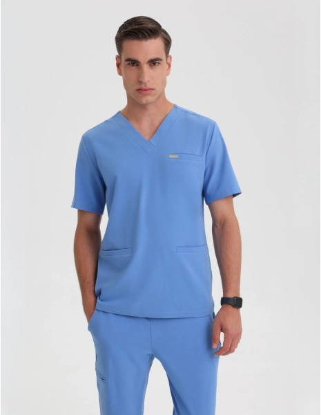 Medizinische Bluse Birbal - MARINA BLUE