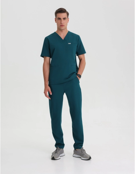 Herren Basic-Hose - DEEP GREEN