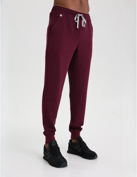 Herren Jogger - BURGUNDY
