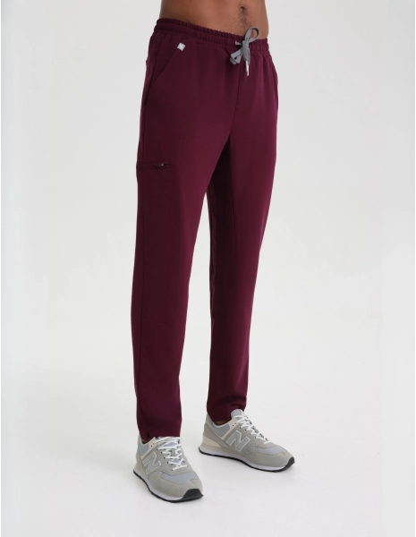 Herren Basic Hose - BURGUNDY